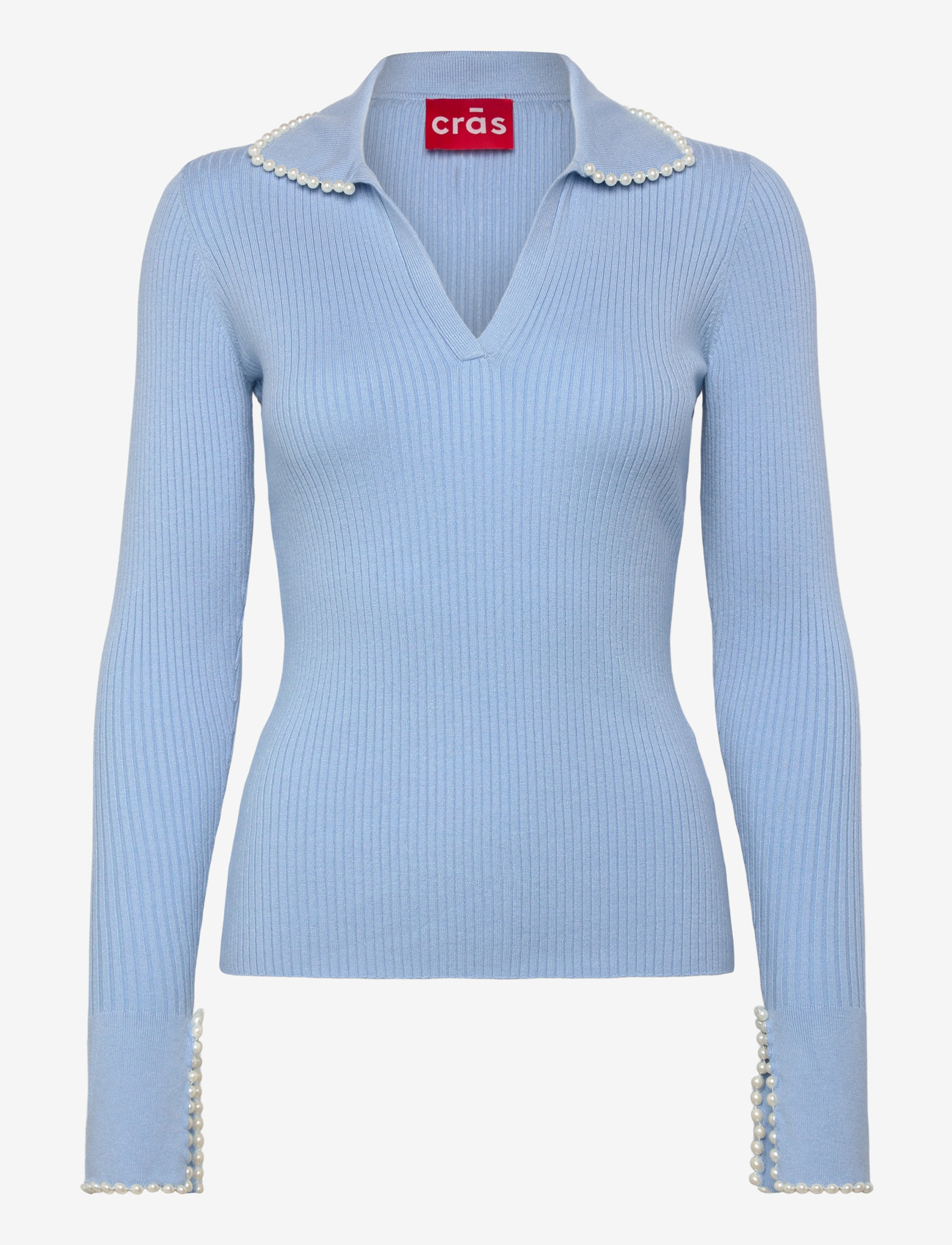 crās - Alyssacras Blouse - langærmede bluser - light blue - 0