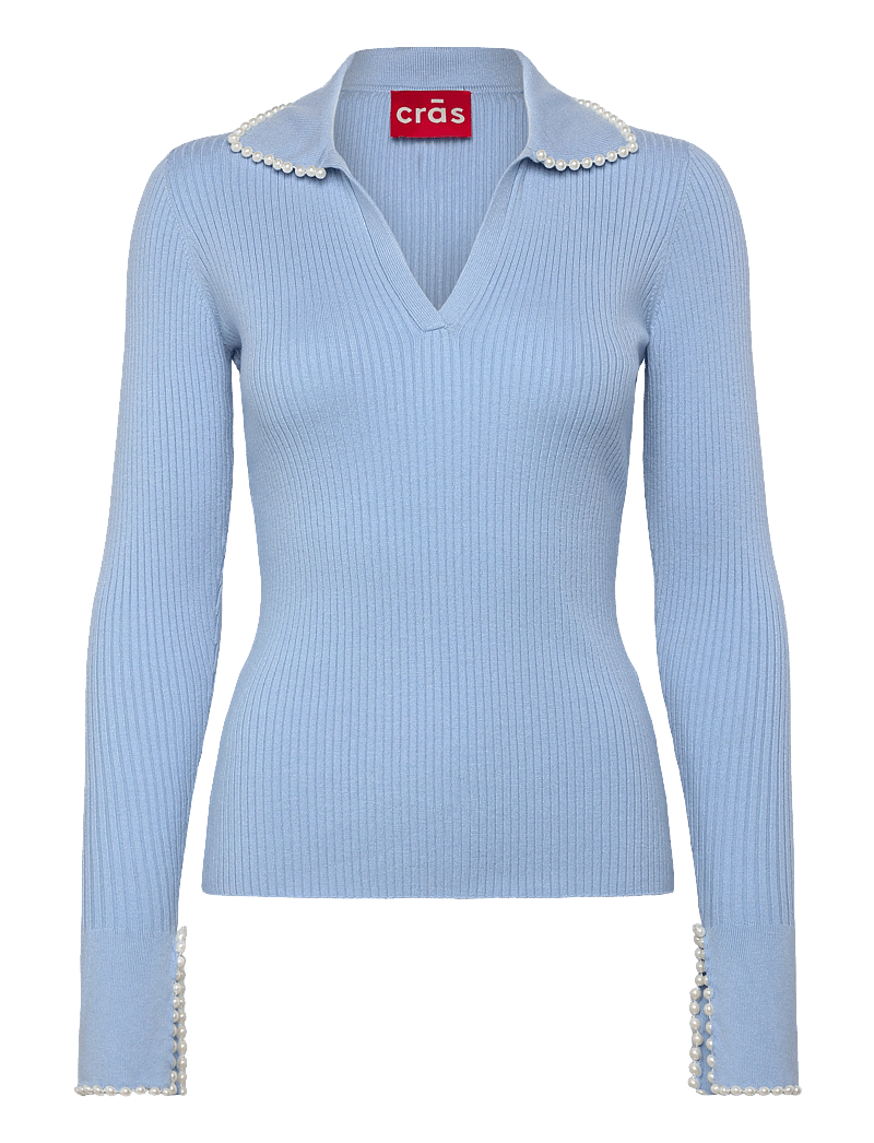 crās - Alyssacras Blouse - långärmade blusar - light blue - 0