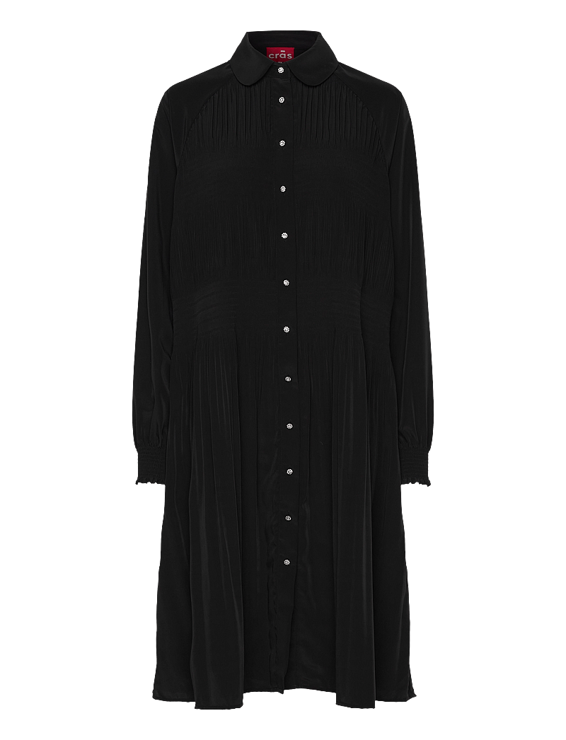 crās - Bellacras Dress - skjortklänningar - black - 0