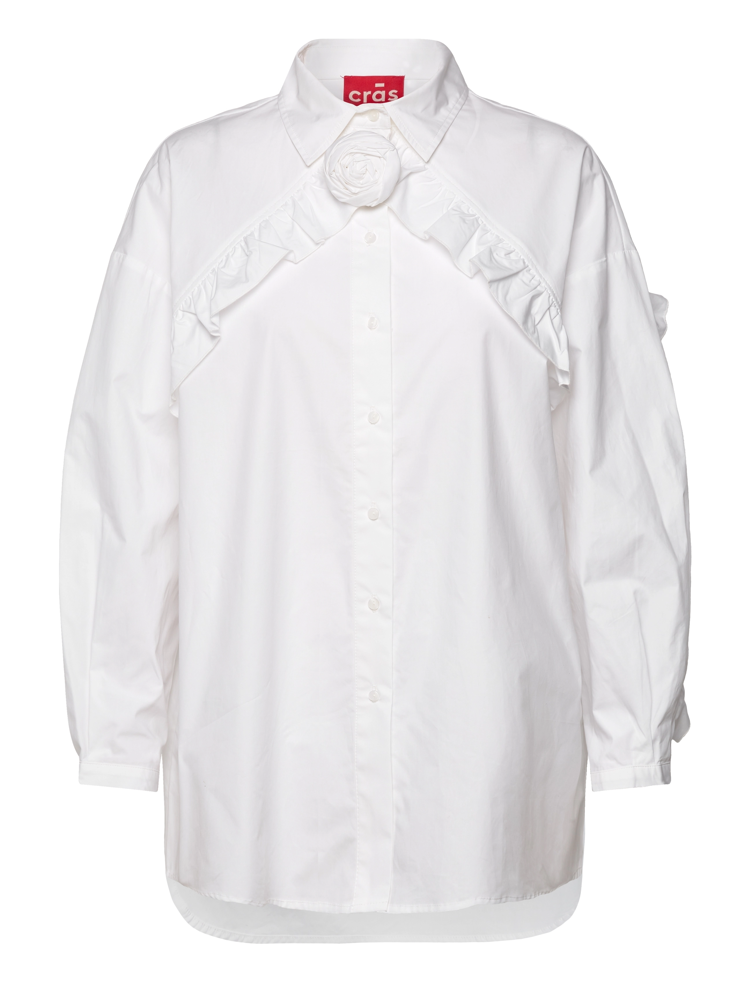 CRĀS Bloomingcras Shirt Weiß - 38 - Damen
