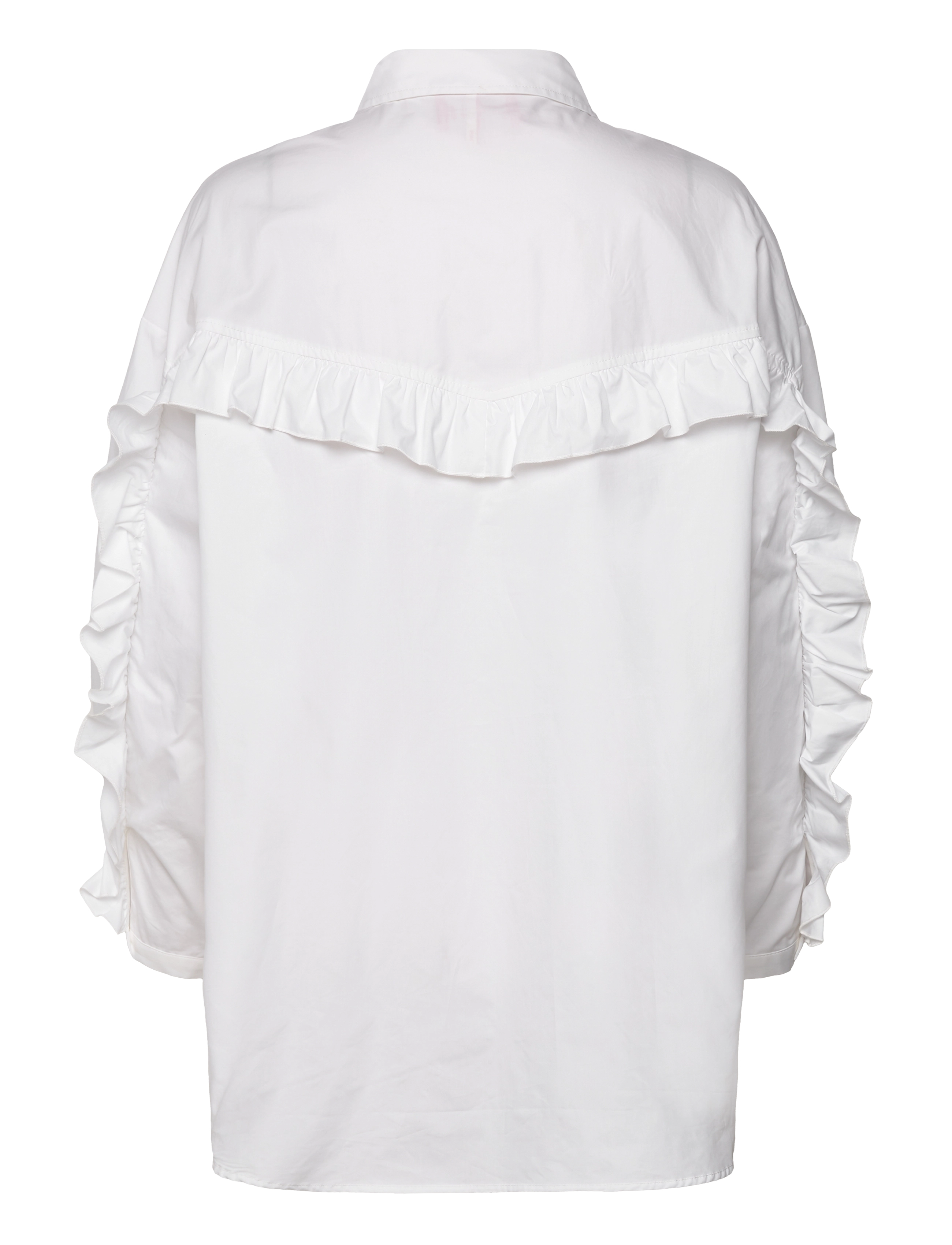 crās - Bloomingcras Shirt - langærmede skjorter - white - 1