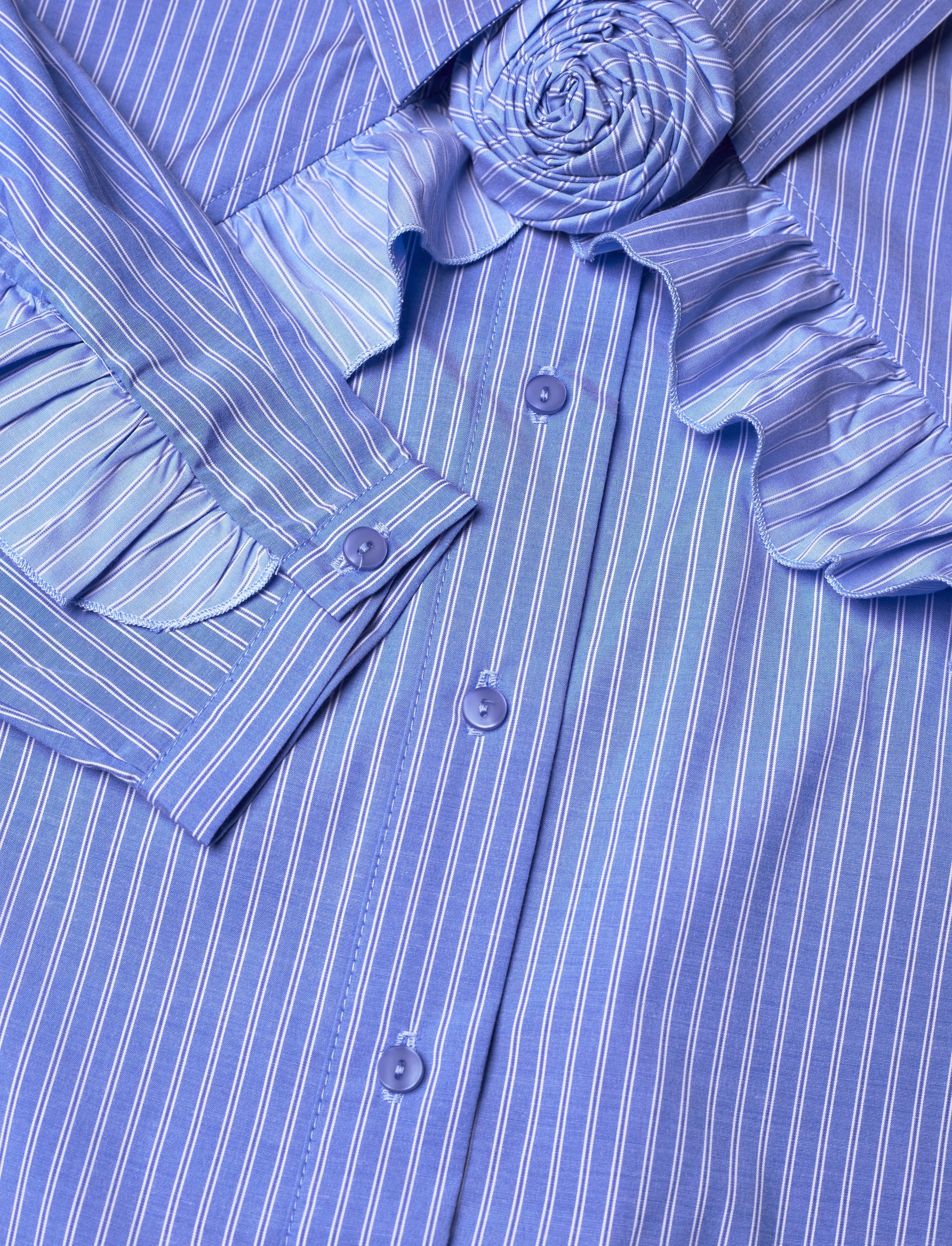 crās - Bloomingcras Shirt - blue stripe - 2