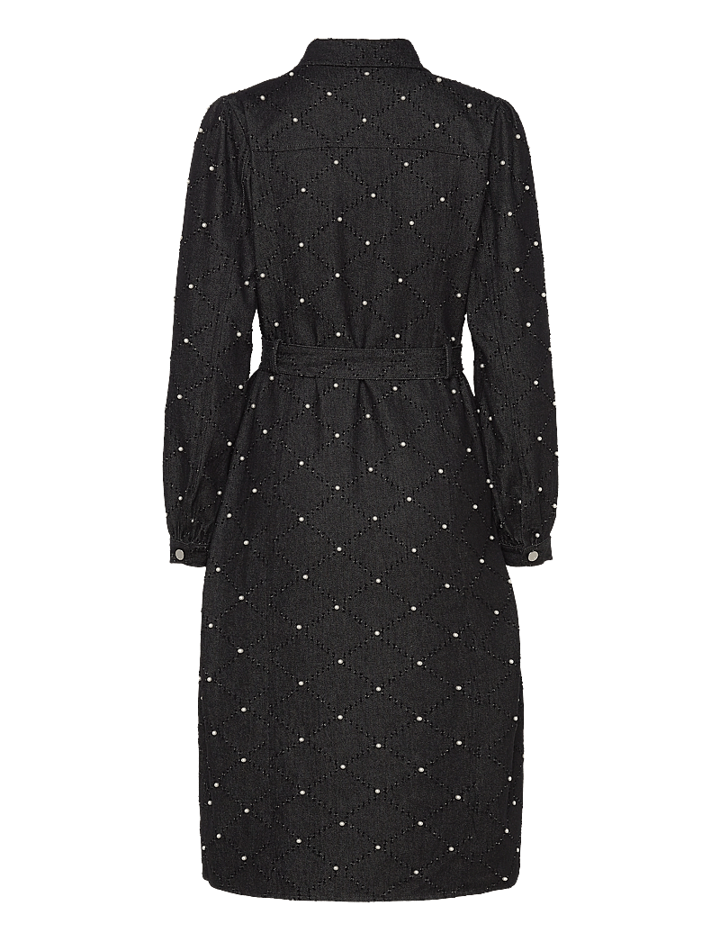 crās - Selenacras Dress - skjortklänningar - black - 1