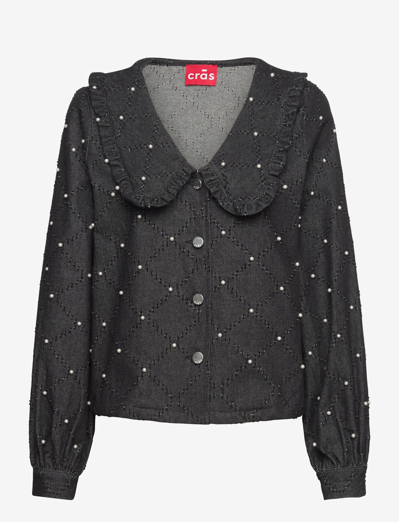 crās - Zenacras Shirt - denim shirts - black - 0