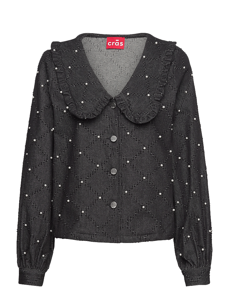 crās - Zenacras Shirt - denim shirts - black - 0