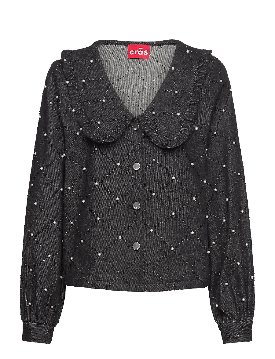 crās - Zenacras Shirt - džinsiniai marškiniai - black - 0