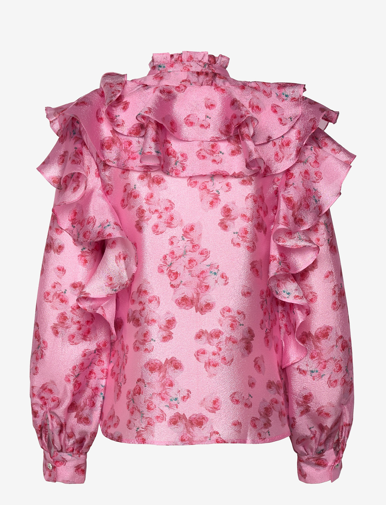 crās - Sylviacras Blouse - pink roses - 1