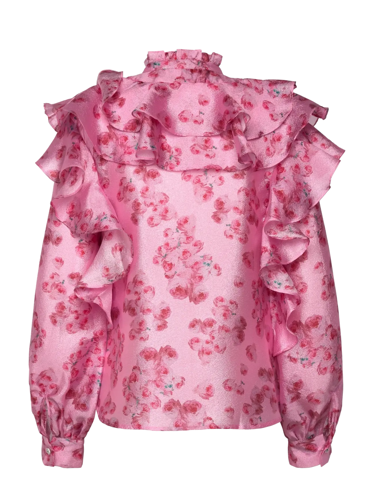 crās - Sylviacras Blouse - pink roses - 2