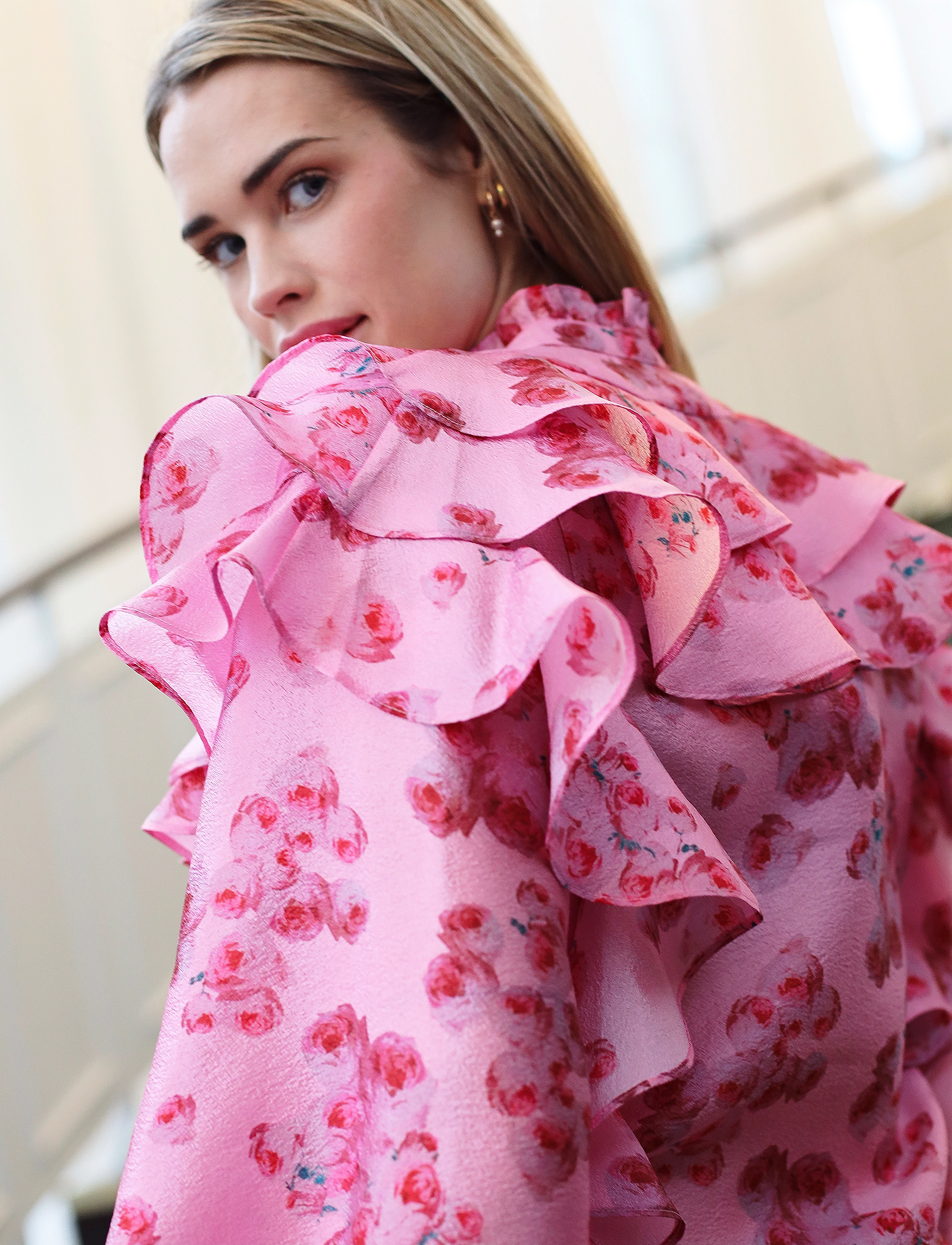 crās - Sylviacras Blouse - pink roses - 3