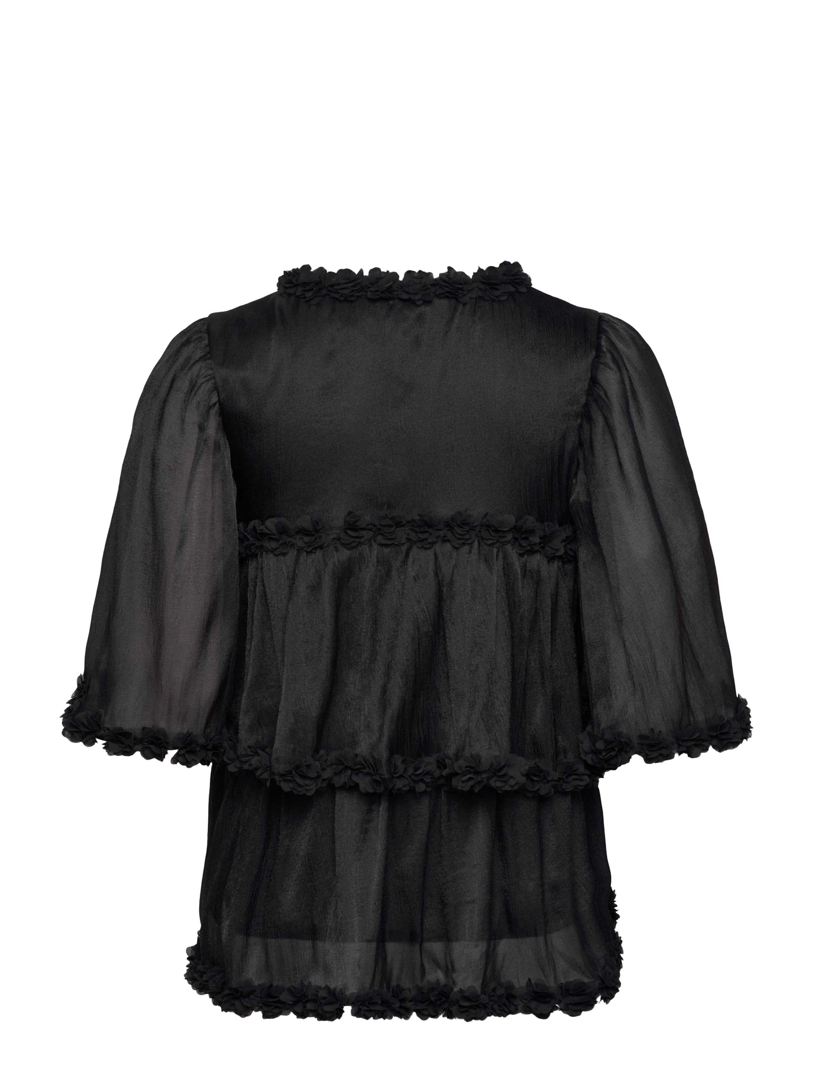 crās - Flowcras Blouse - lühikeste varrukatega pluusid - black - 2