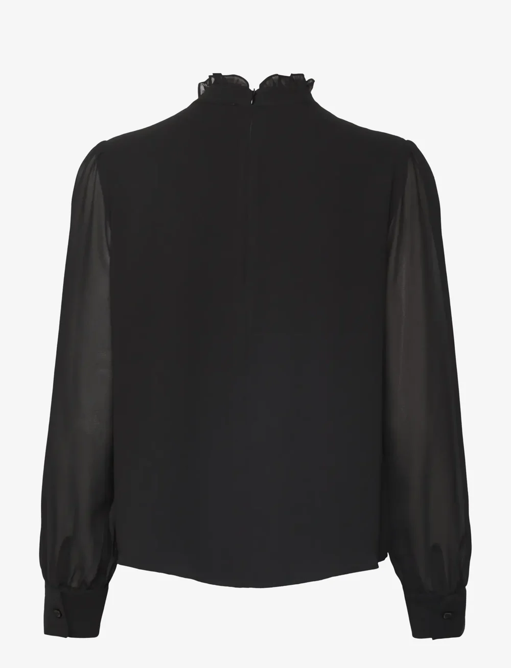crās - Lorainecras Shirt - långärmade blusar - black - 2