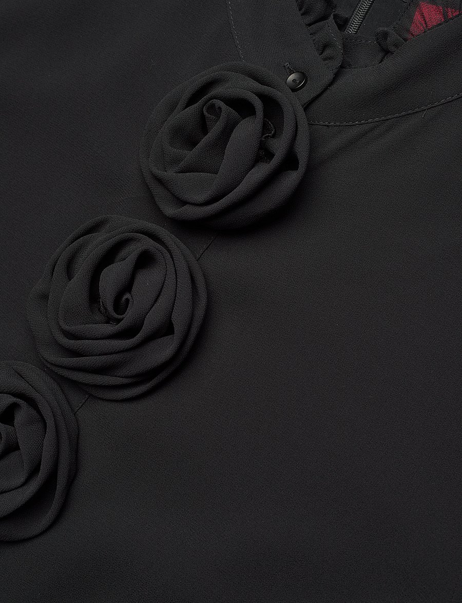 crās - Lorainecras Shirt - långärmade blusar - black - 5