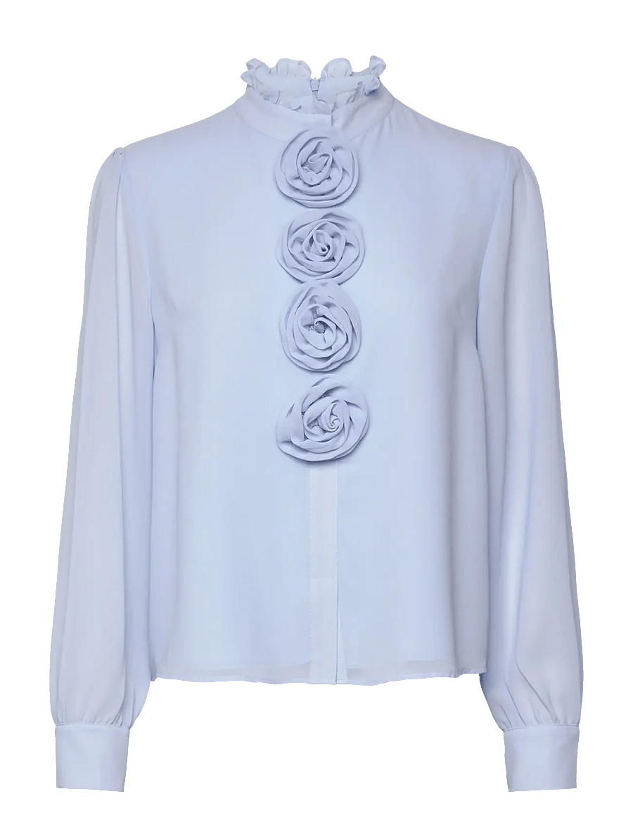 crās - Lorainecras Shirt - blouses met lange mouwen - dutch blue - 1