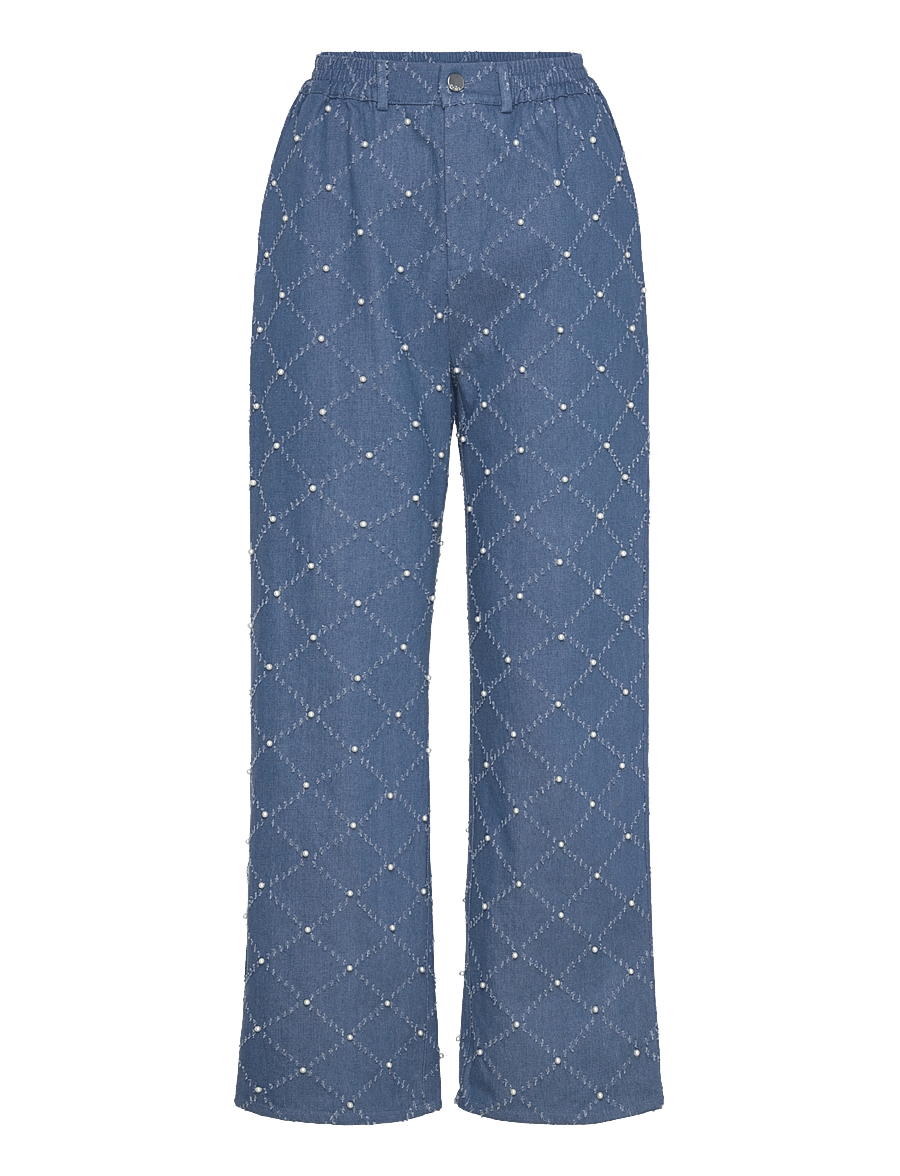 crās - Marinacras Pants - džinsi ar platām starām - light blue - 1