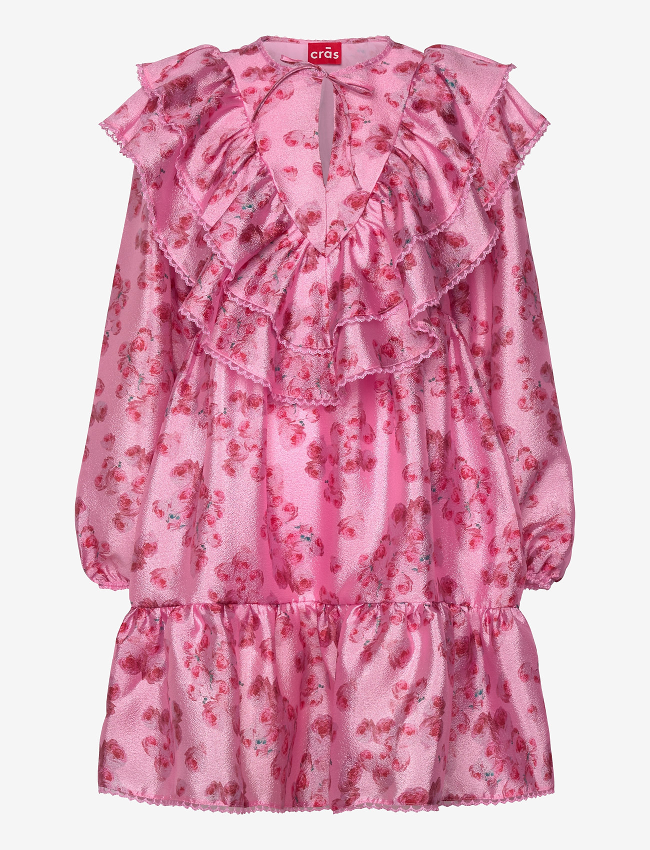 crās - Salviecras Dress - summer dresses - pink roses - 1