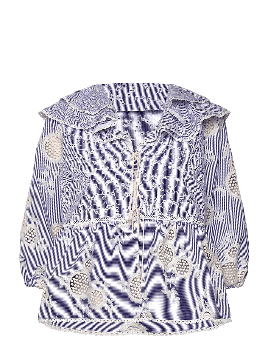 crās - Sansacras Shirt - langærmede bluser - blue mix - 1
