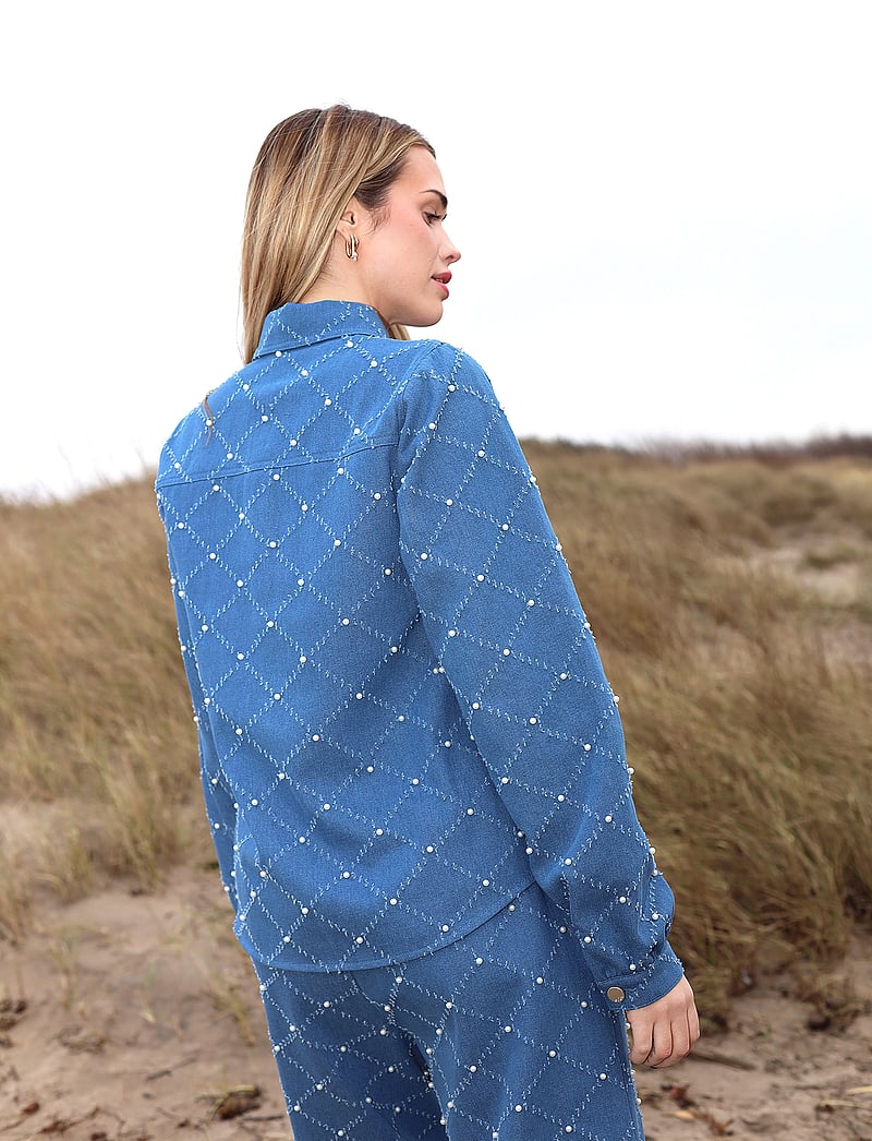 crās - Selenacras Shirt - teksasärgid - light blue - 4