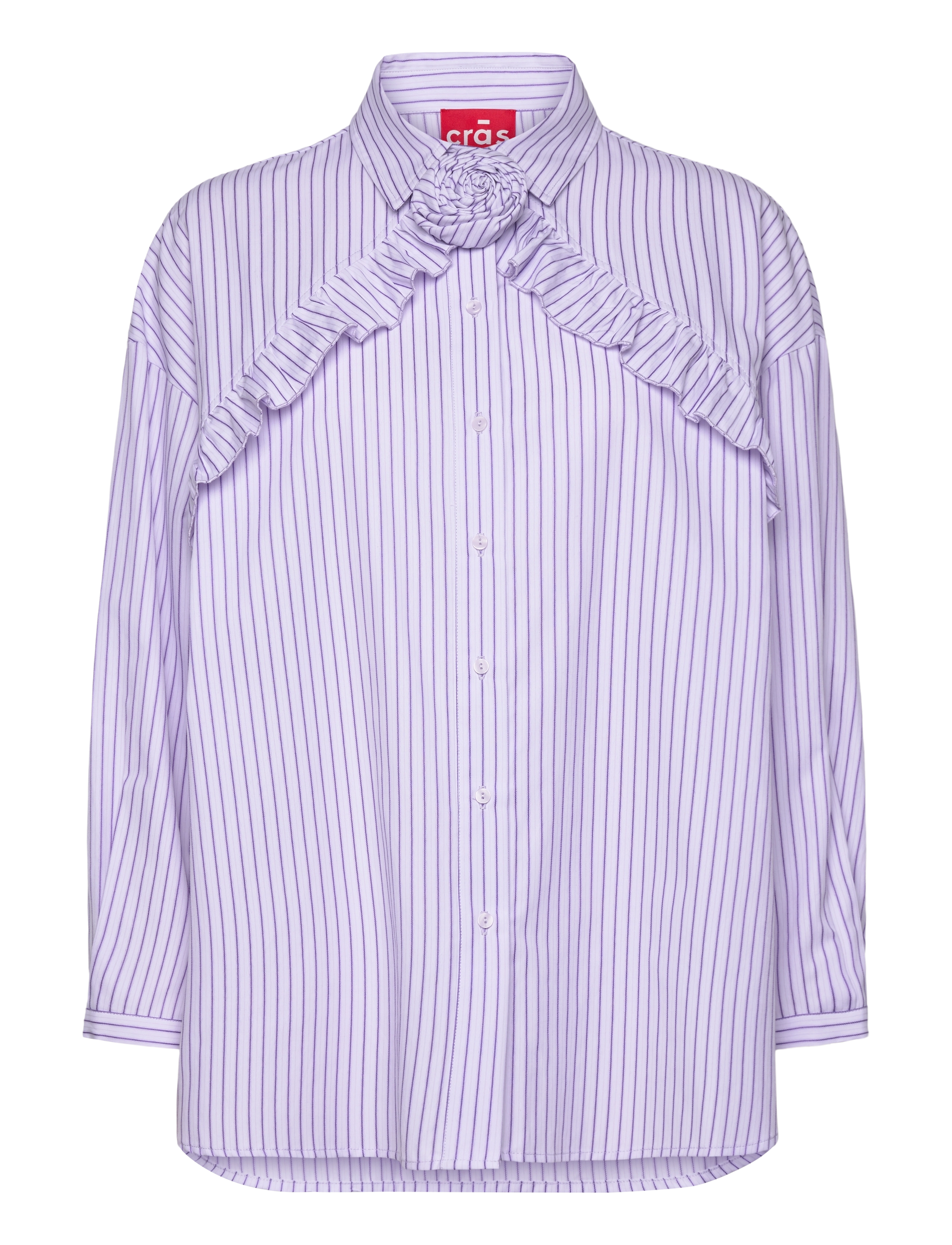 crās Bloomingcras Shirt - Transitional Layering - PURPLE STRIPE / purple