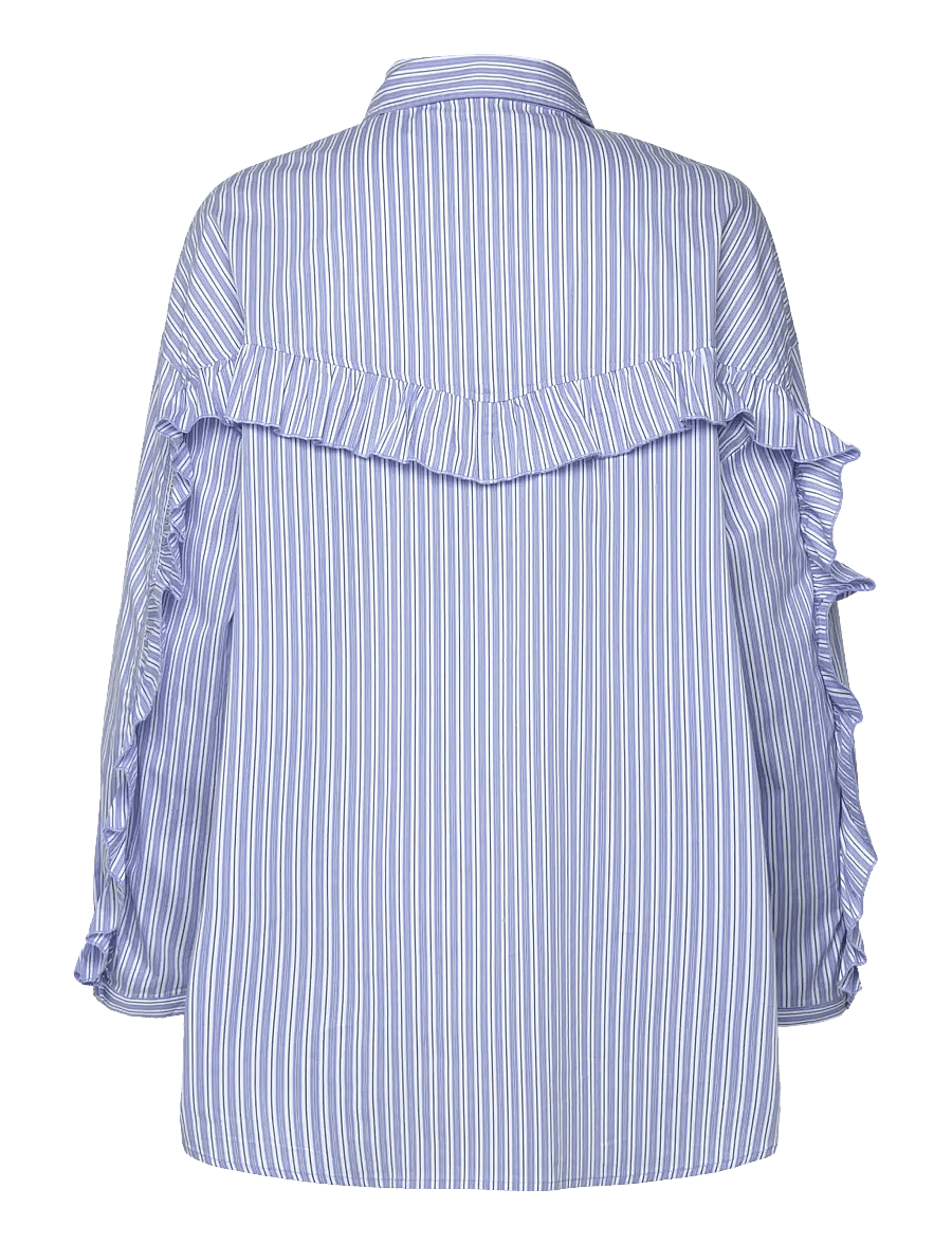 crās - Bloomingcras Shirt - overhemden met lange mouwen - blue stripe - 3