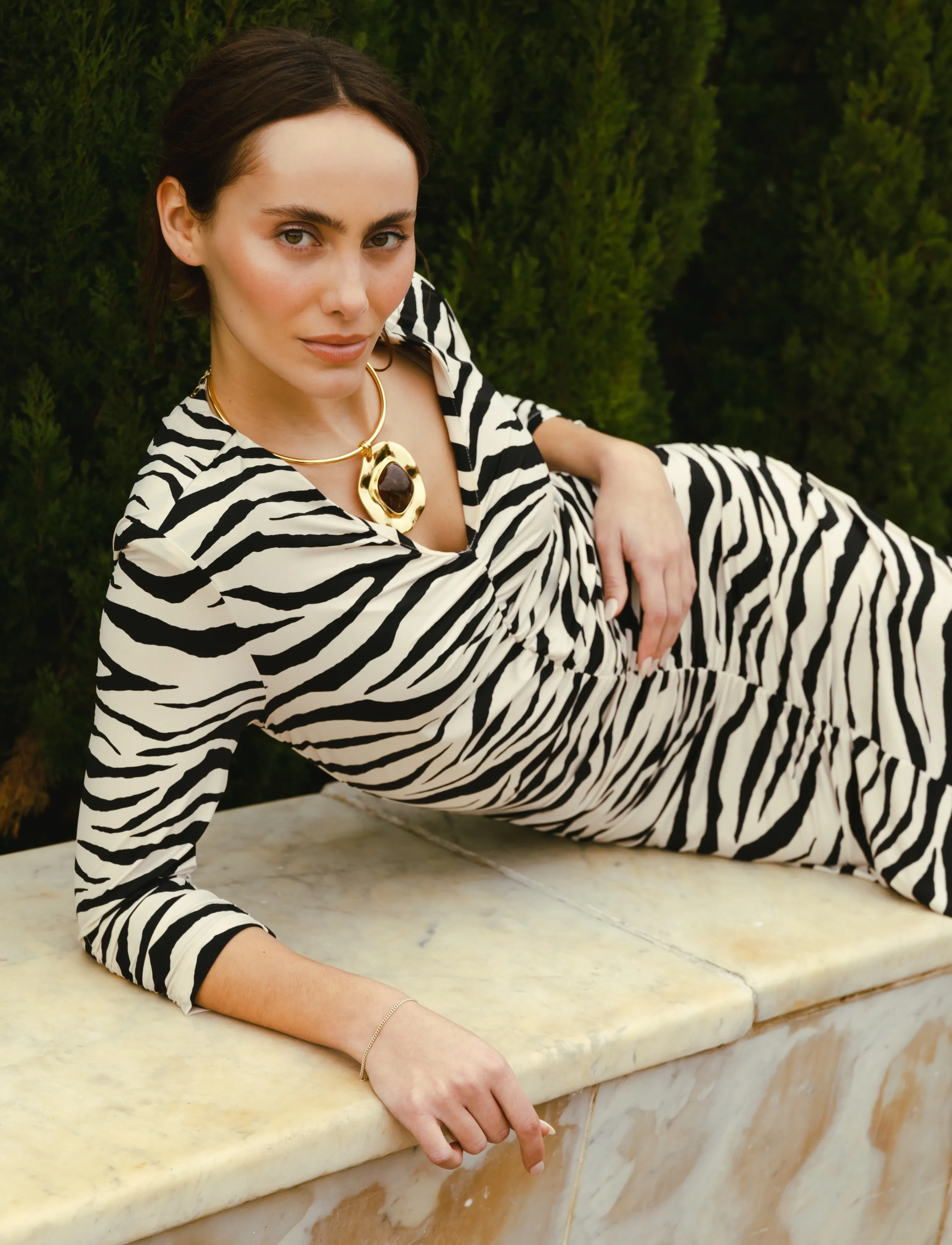 crās - Petreacras Dress - maxikleider - zebra - 4