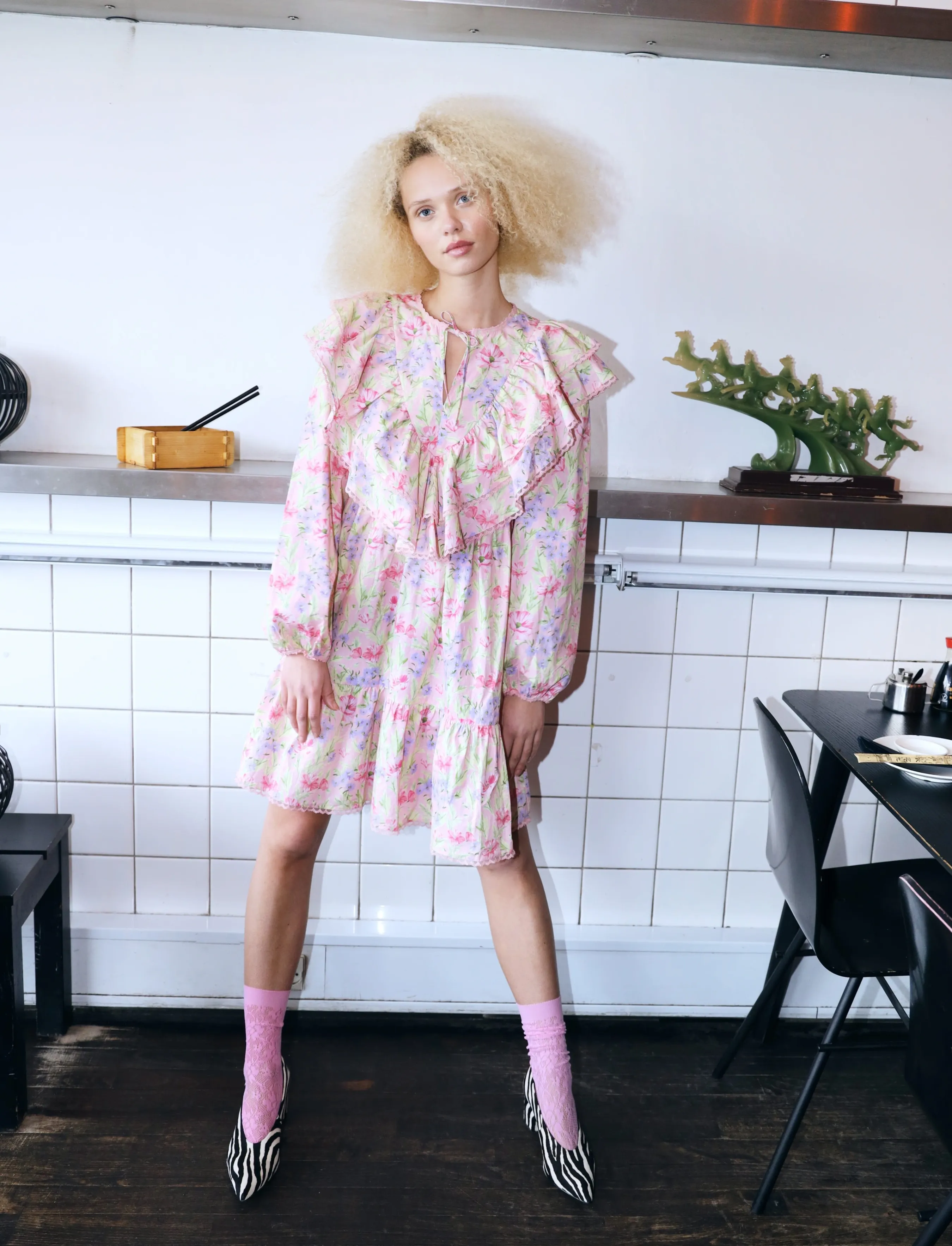 crās Salviecras Dress - New arrivals - BLOSSOM MEADOW / pink/rose