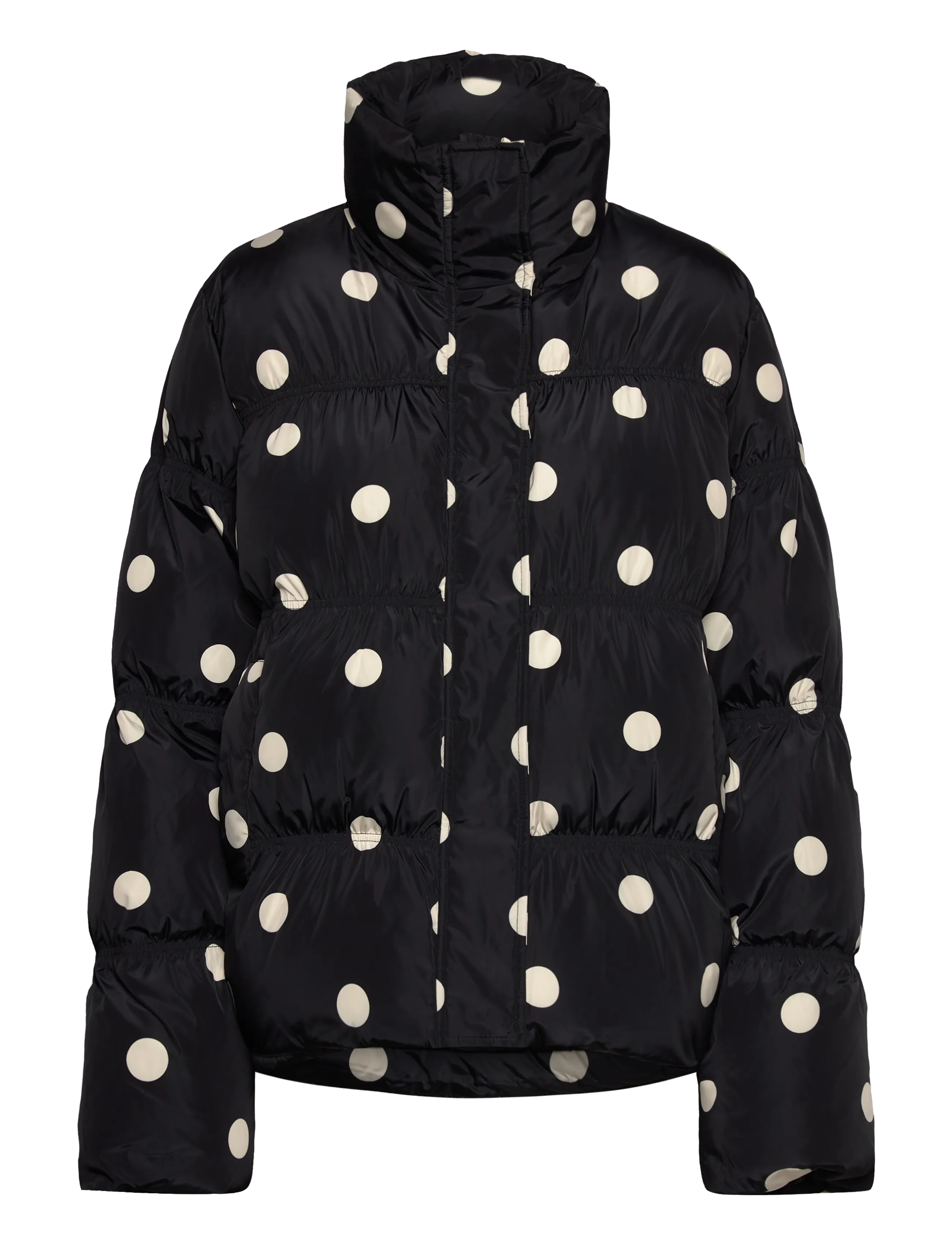crās Valenciacras Puffer Jacket - Tøj - 8123 BLACK WHITE DOT / black