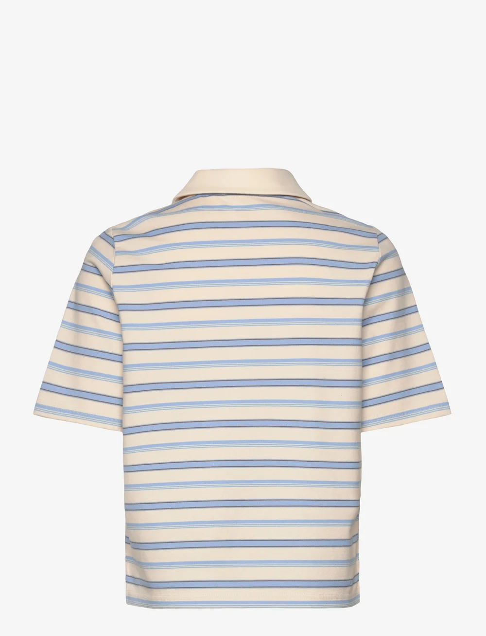 crās - Alaniscras Blouse - kortærmede bluser - creamy blue stripe - 2