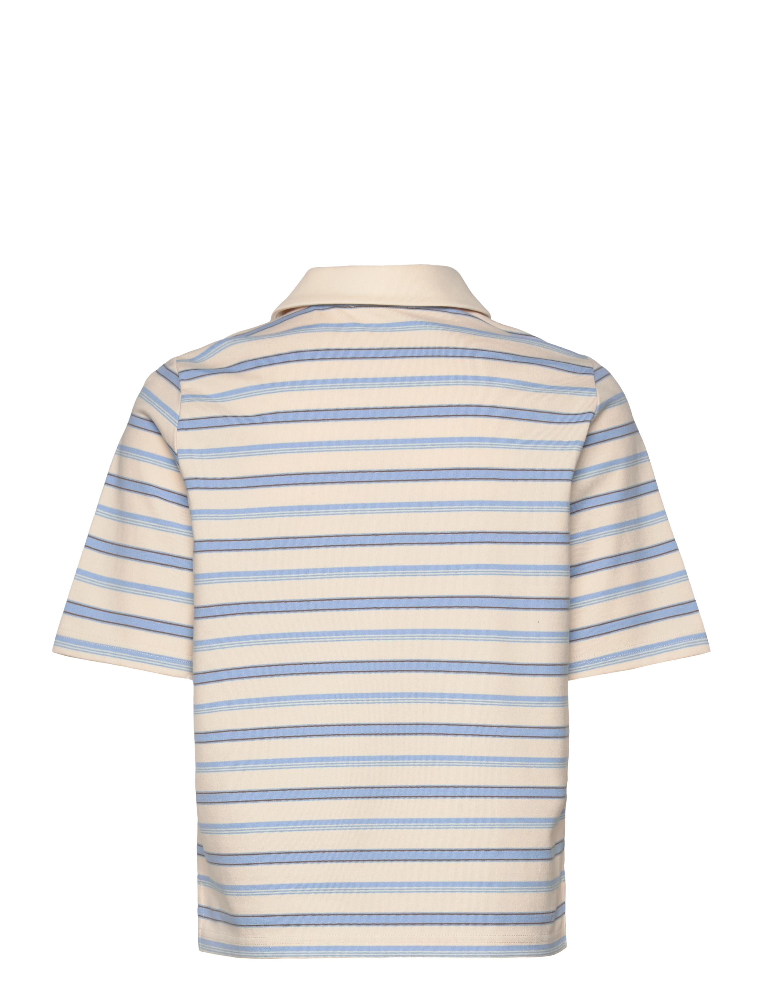 crās - Alaniscras Blouse - lyhythihaiset puserot - creamy blue stripe - 2