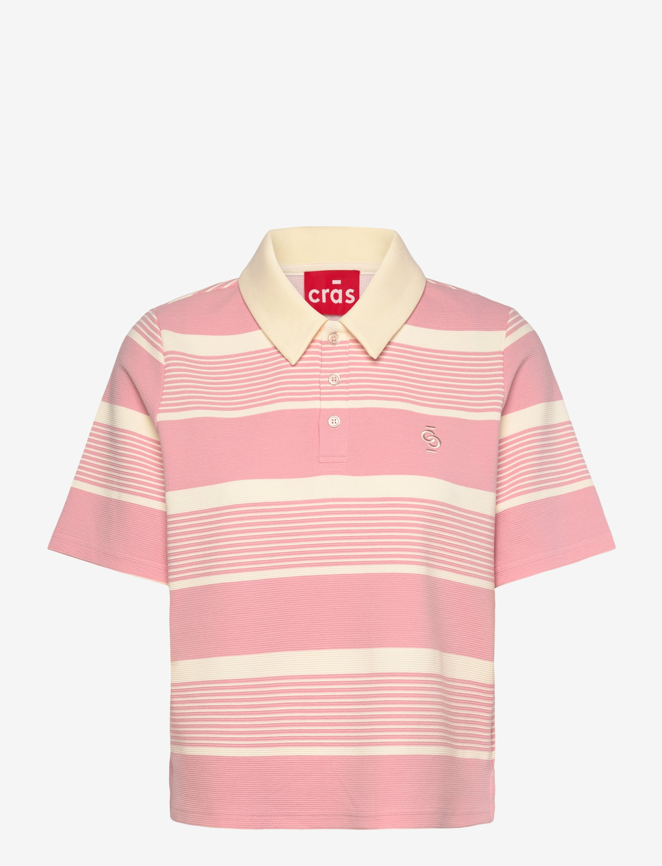 crās - Alaniscras Blouse - pikéer - creamy blush stripe - 1