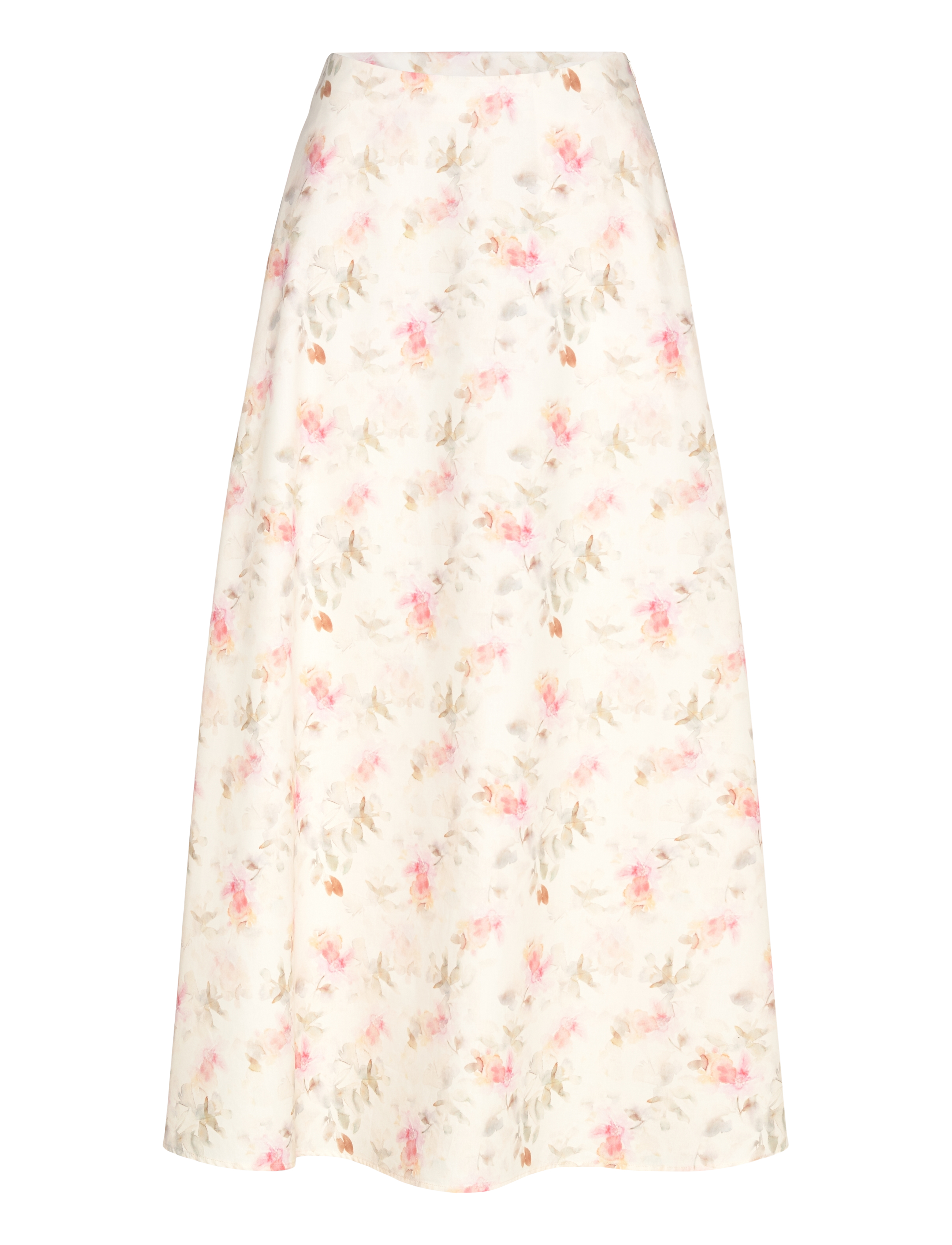 crās Bubblecras Skirt, Kvinder, Blomstret Midi Nederdel, Pink, Str: 40