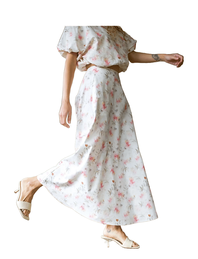 crās - Bubblecras Skirt - maxi röcke - faded floral - 2