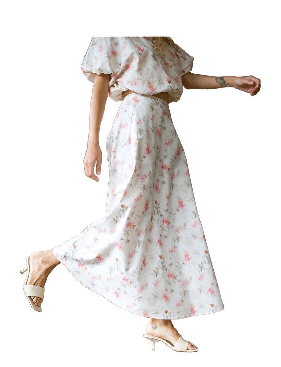 crās - Bubblecras Skirt - maxi röcke - faded floral - 2