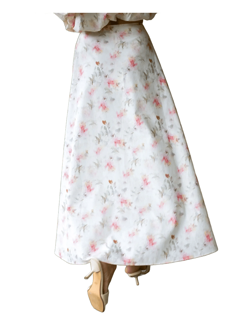 crās - Bubblecras Skirt - maxi röcke - faded floral - 3