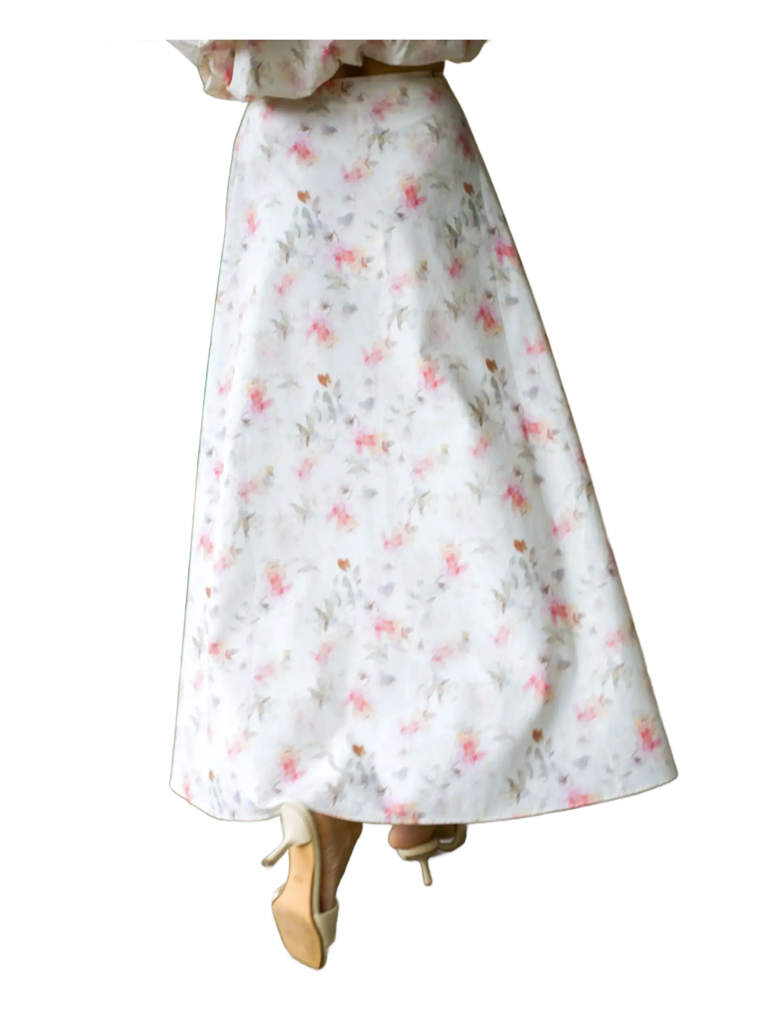 crās - Bubblecras Skirt - lange rokken - faded floral - 3