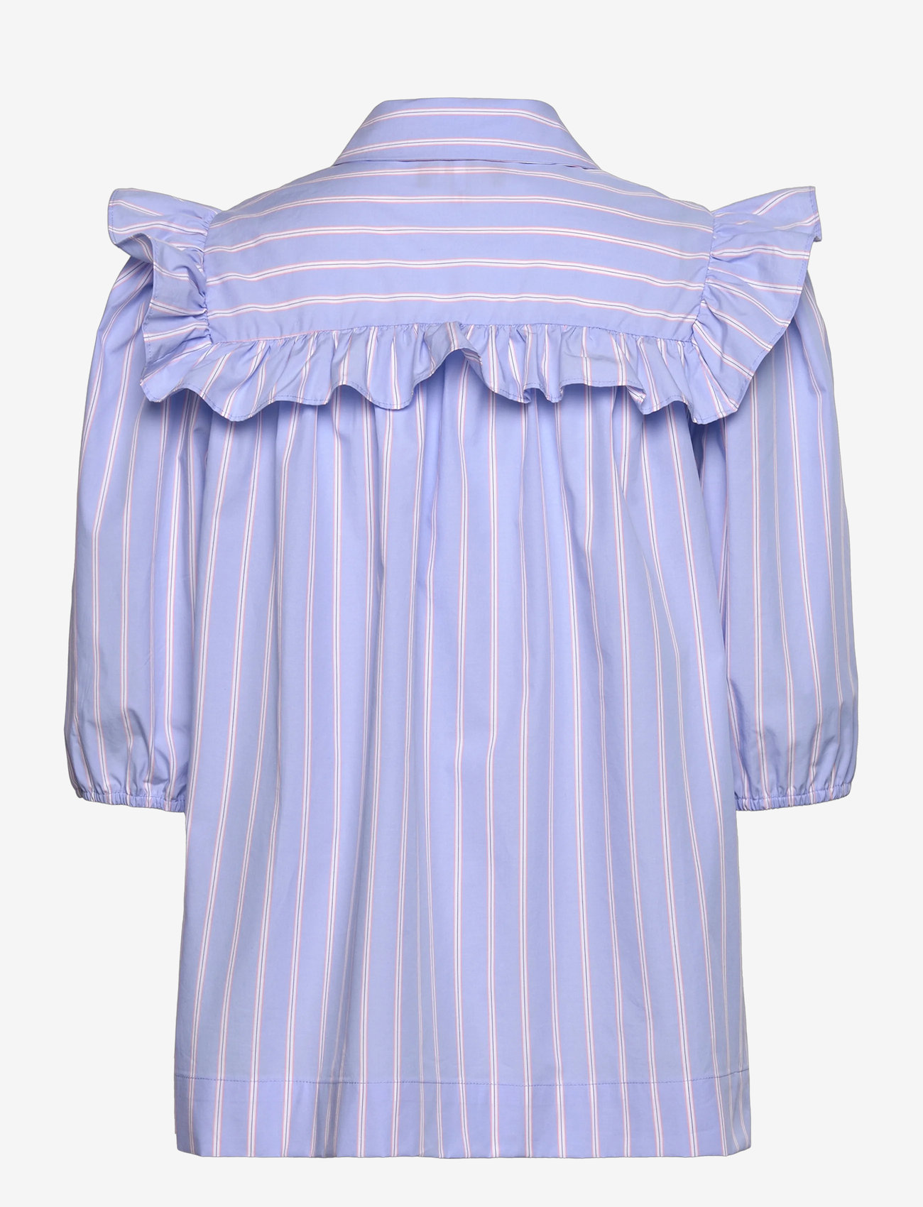 crās - Ellencras Shirt - lühikeste varrukatega särgid - blue pink stripe - 2