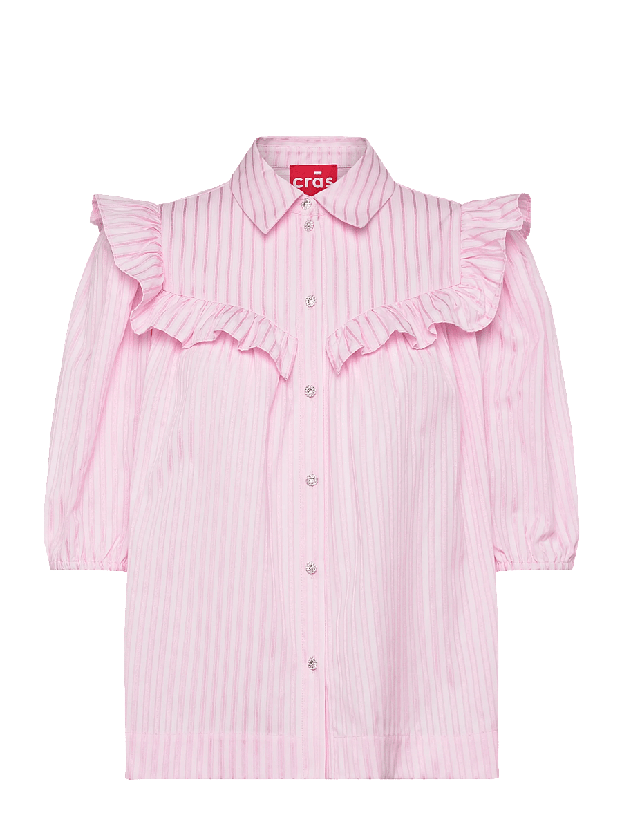 crās - Ellencras Shirt - kurzärmlige hemden - light soft pink - 0