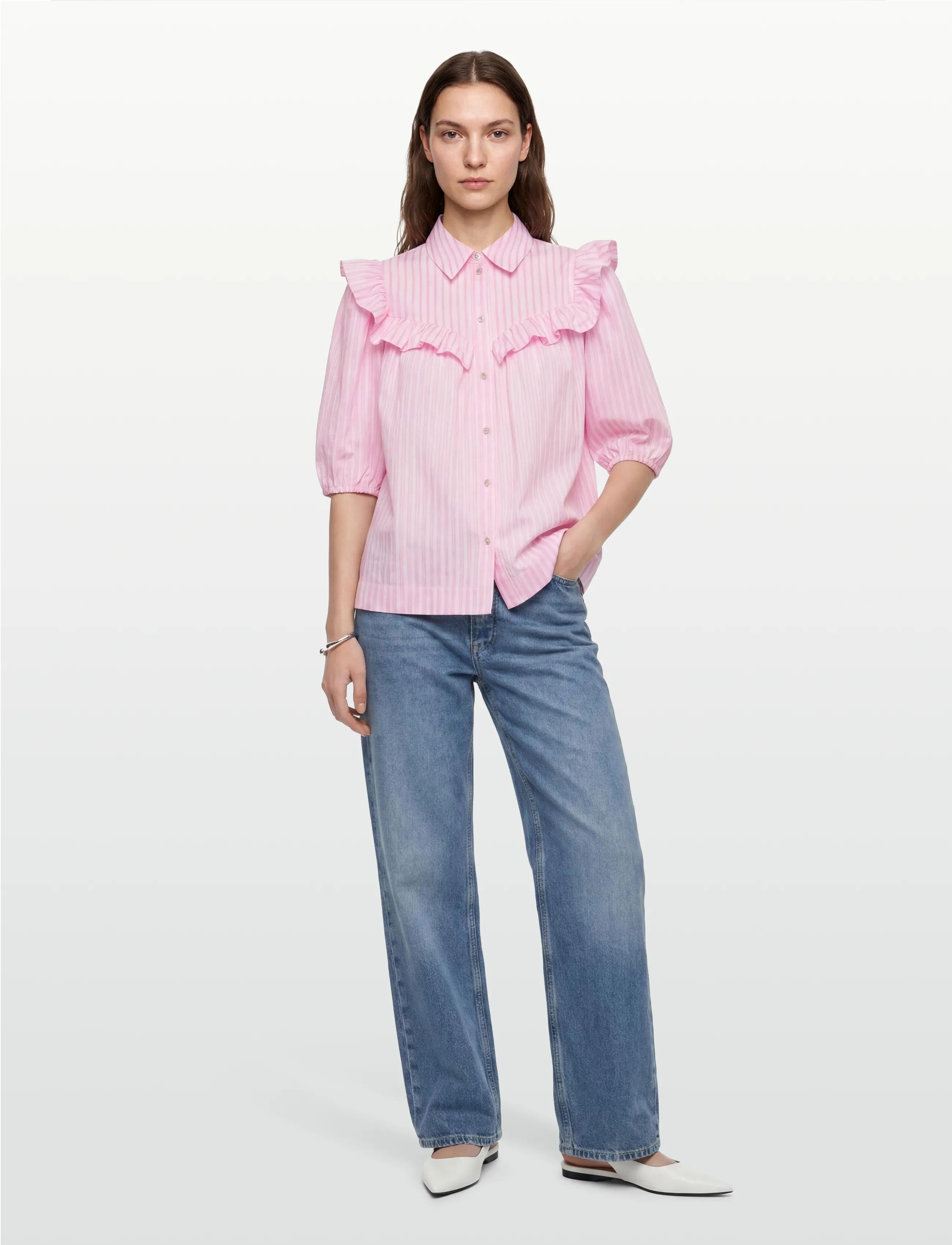 crās Ellencras Shirt, 40, Pink, Skjorter > Kortærmede, Dame