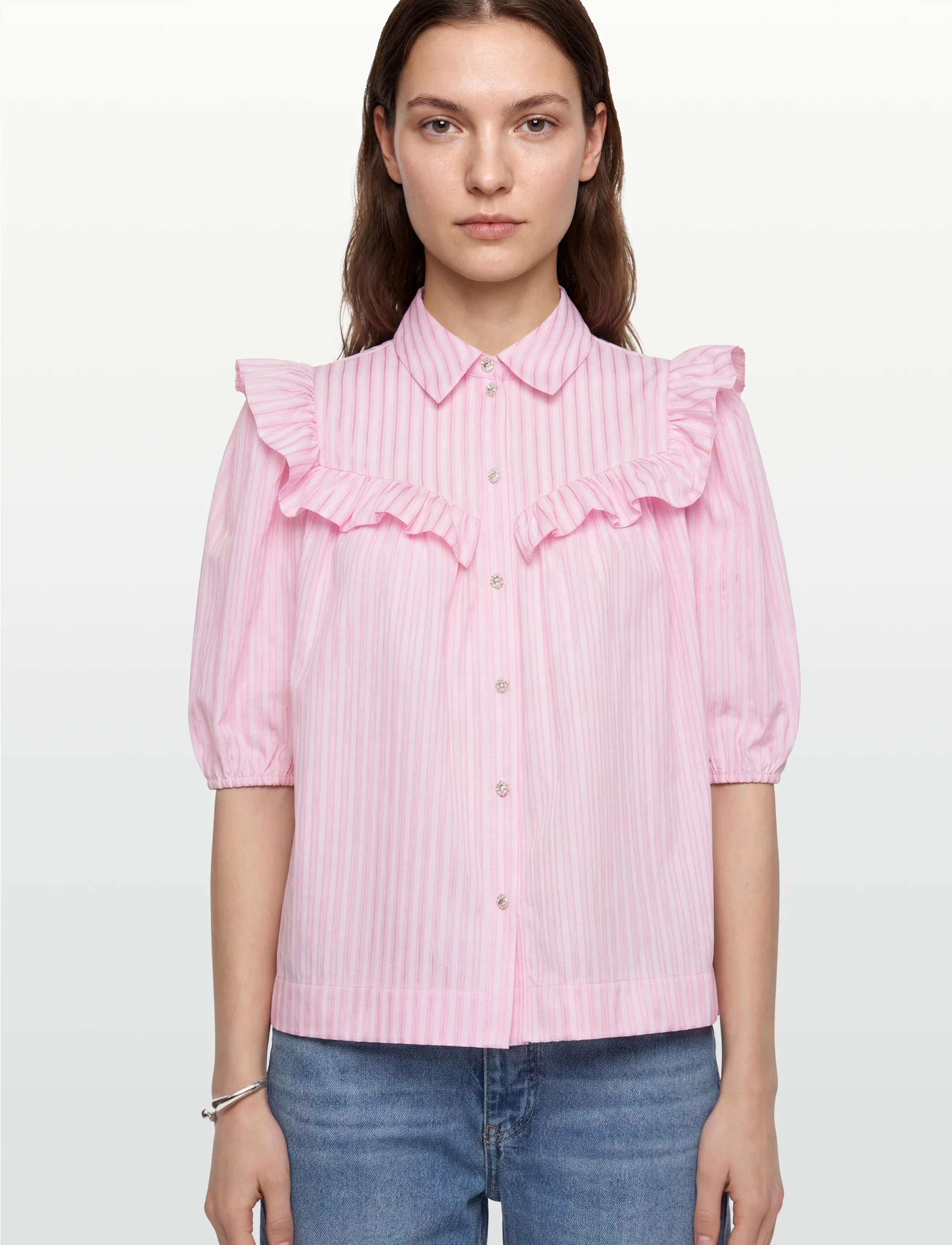 crās - Ellencras Shirt - kortærmede skjorter - light soft pink - 3