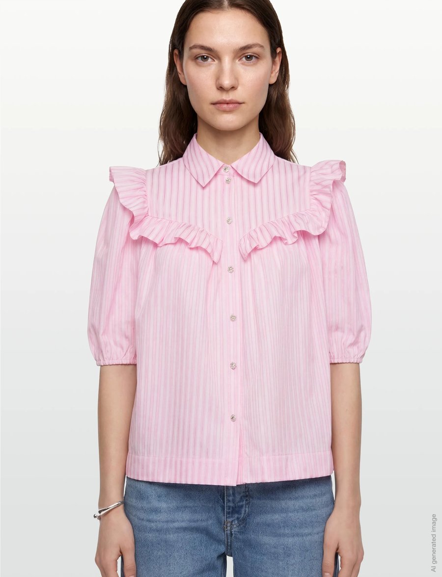 crās - Ellencras Shirt - kurzärmlige hemden - light soft pink - 3