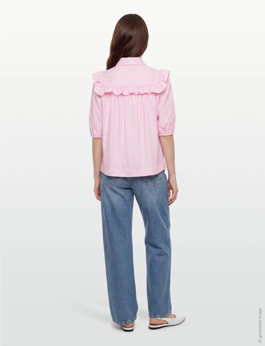 crās - Ellencras Shirt - kurzärmlige hemden - light soft pink - 4