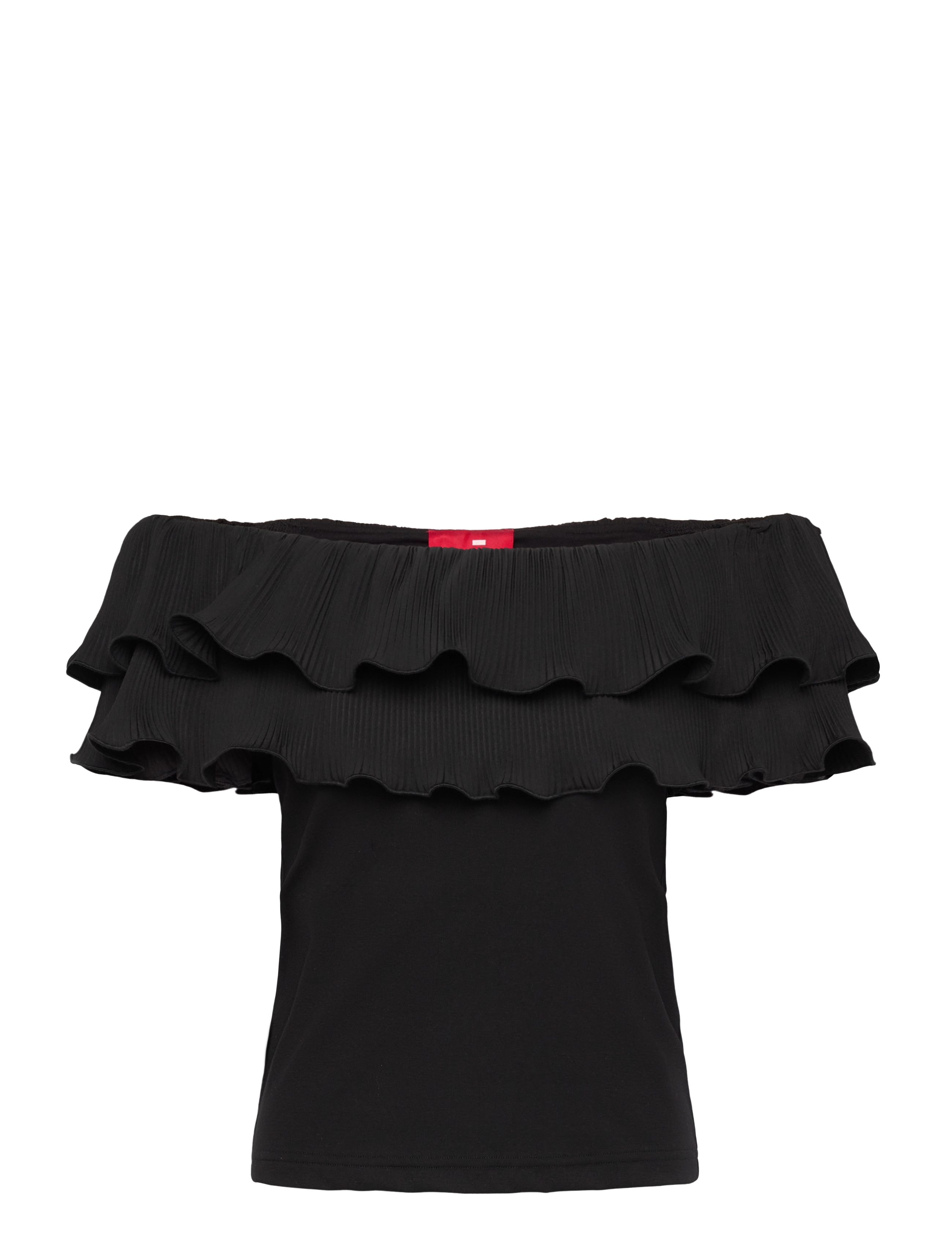 CRĀS Flouncecras Oberteil Schwarz - 34 - Damen