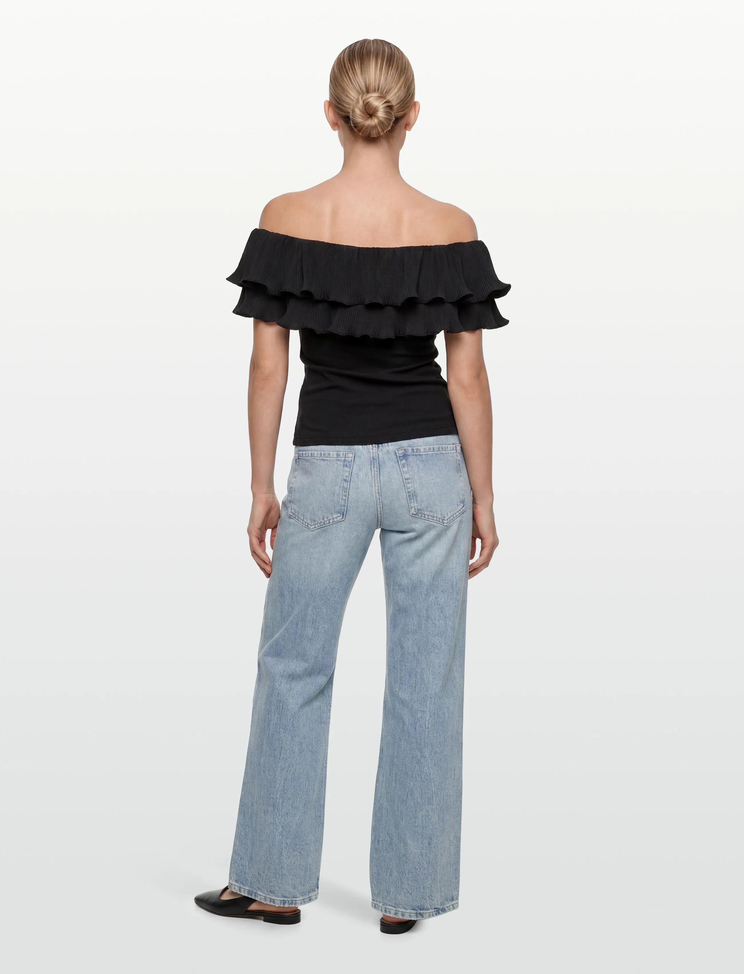 crās - Flouncecras Top - Ärmellose blusen - black - 5