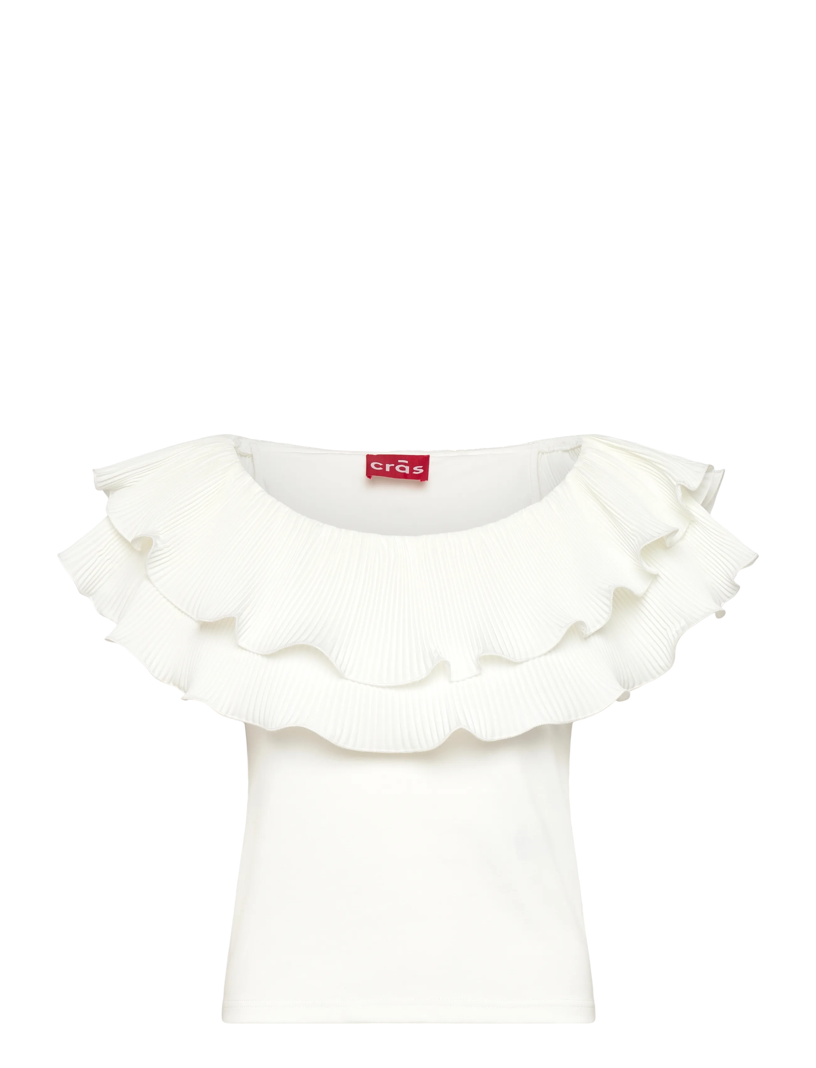 CRĀS Flouncecras Oberteil Weiß - 34 - Damen