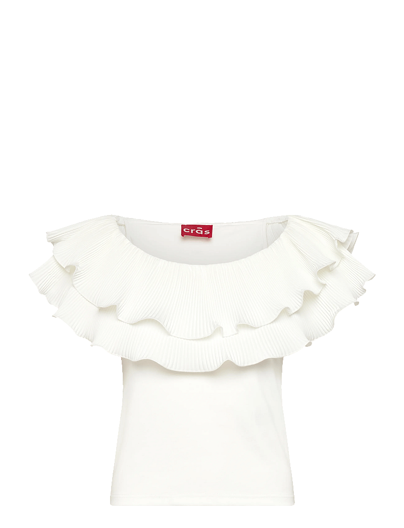 crās - Flouncecras Top - Ärmellose blusen - off white - 0