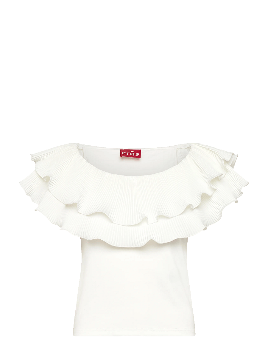 crās - Flouncecras Top - bluzki bez rękawów - off white - 0