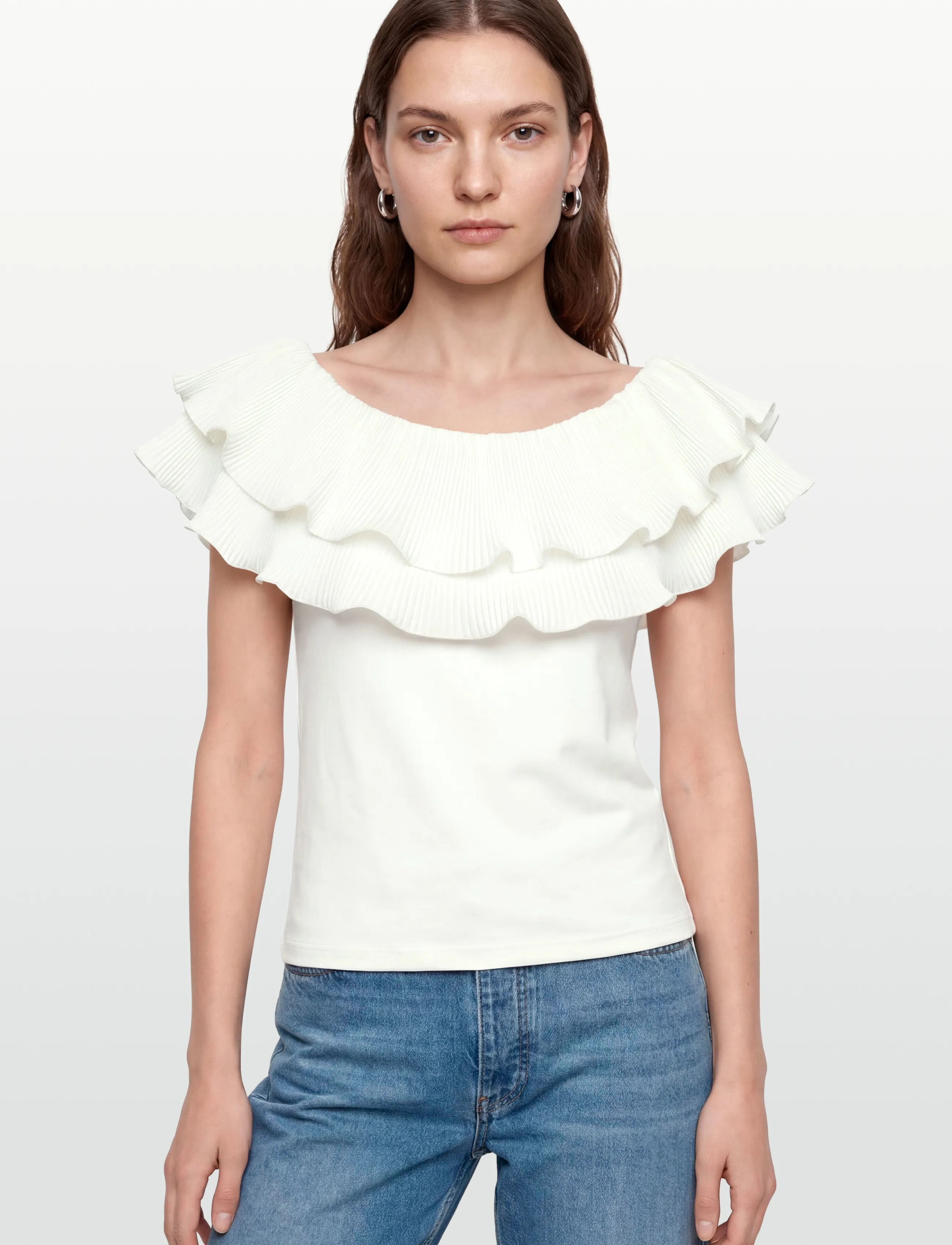 crās - Flouncecras Top - Ärmellose blusen - off white - 3