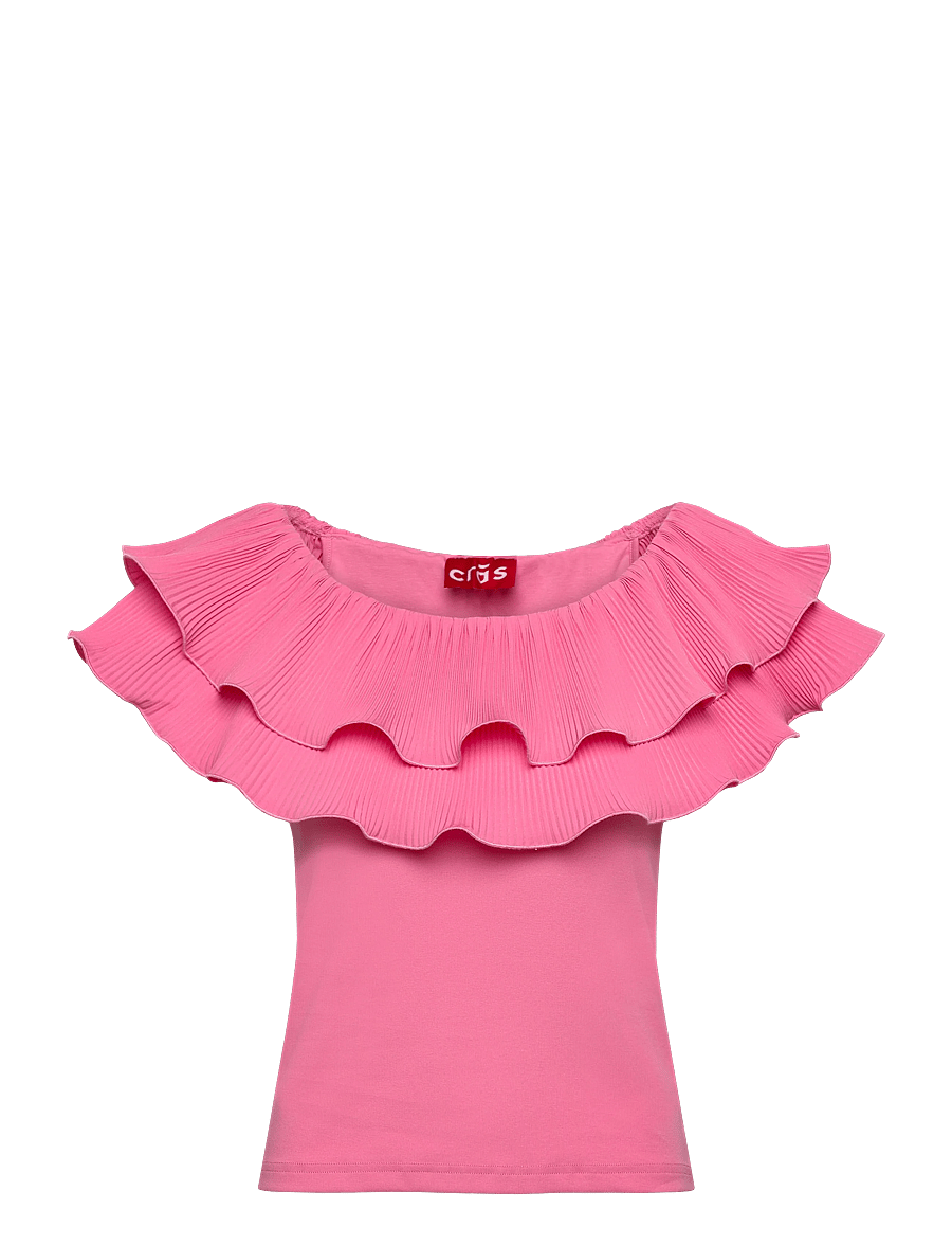 crās - Flouncecras Top - Ärmlösa blusar - pink carnation - 1
