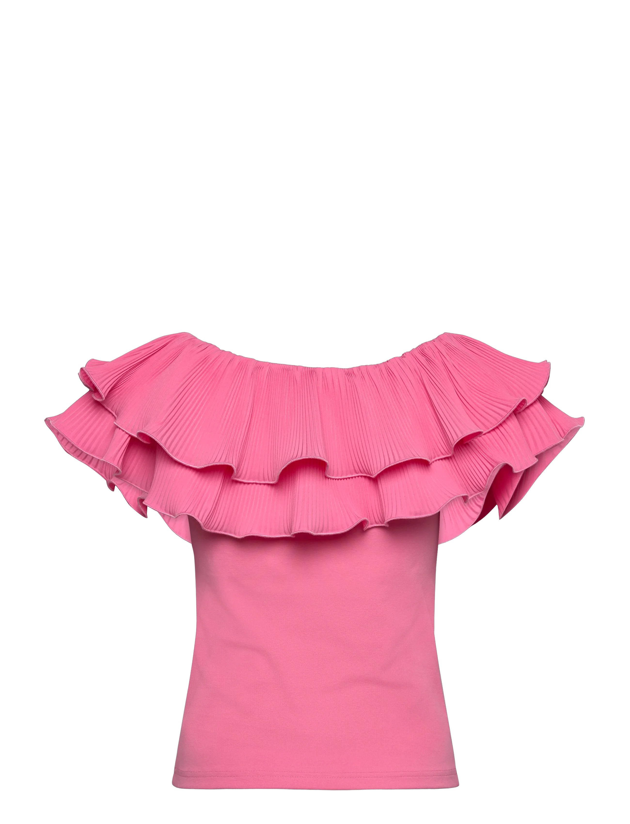 crās - Flouncecras Top - sleeveless blouses - pink carnation - 2