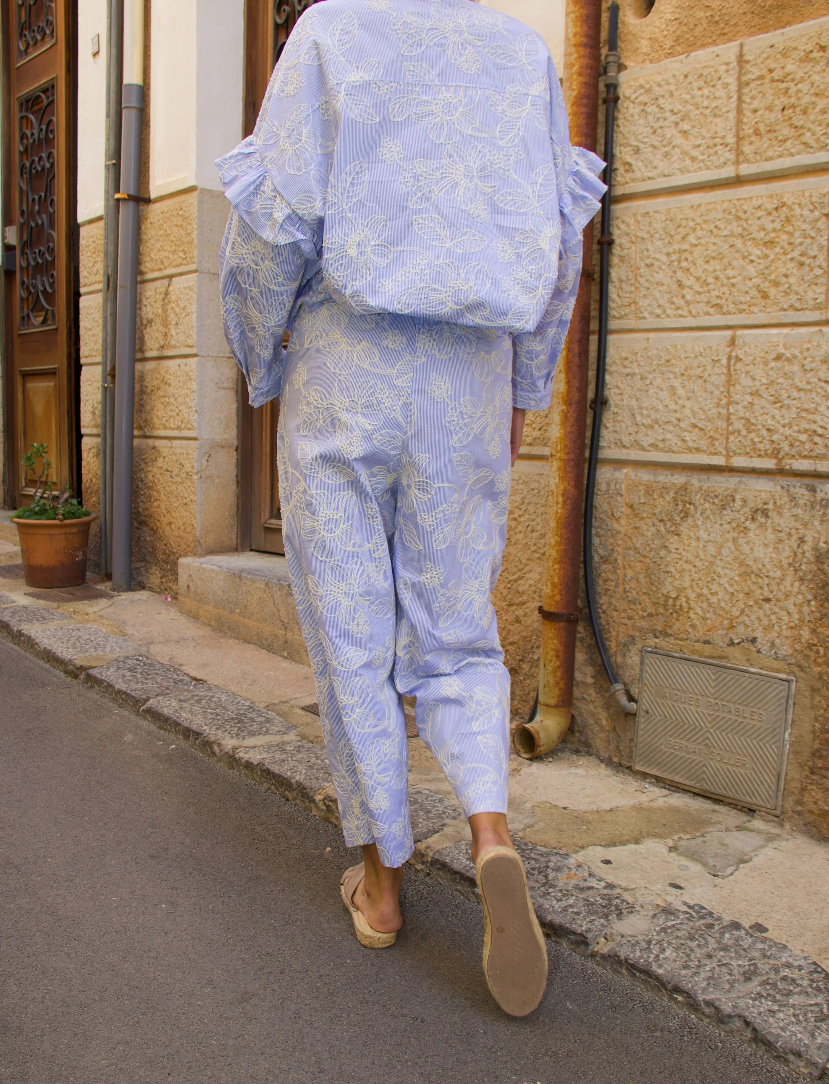 crās - Flowercras Pants - blue blossom stripe - 3