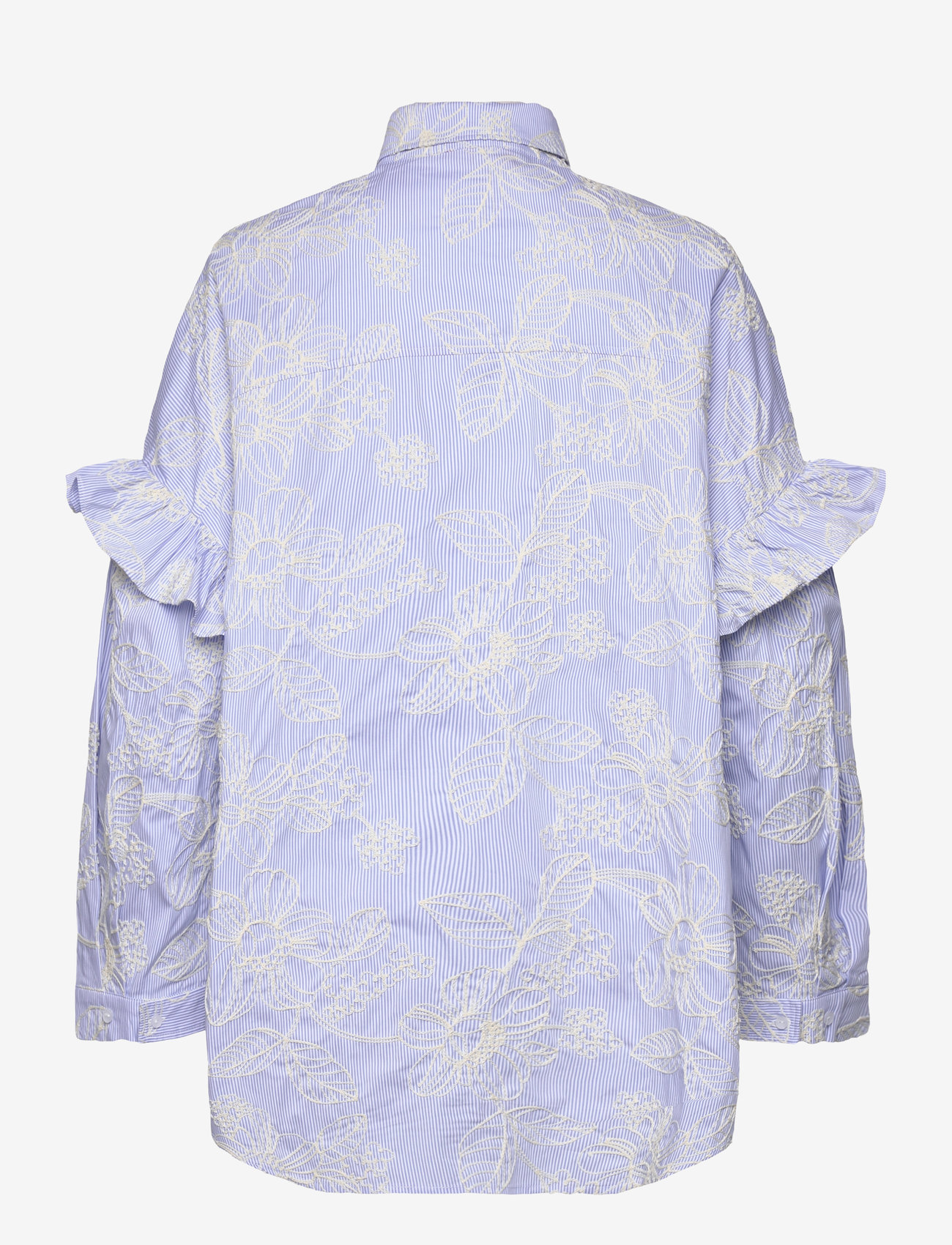 crās - Flowercras Shirt - koszule z długimi rękawami - blue blossom stripe - 2